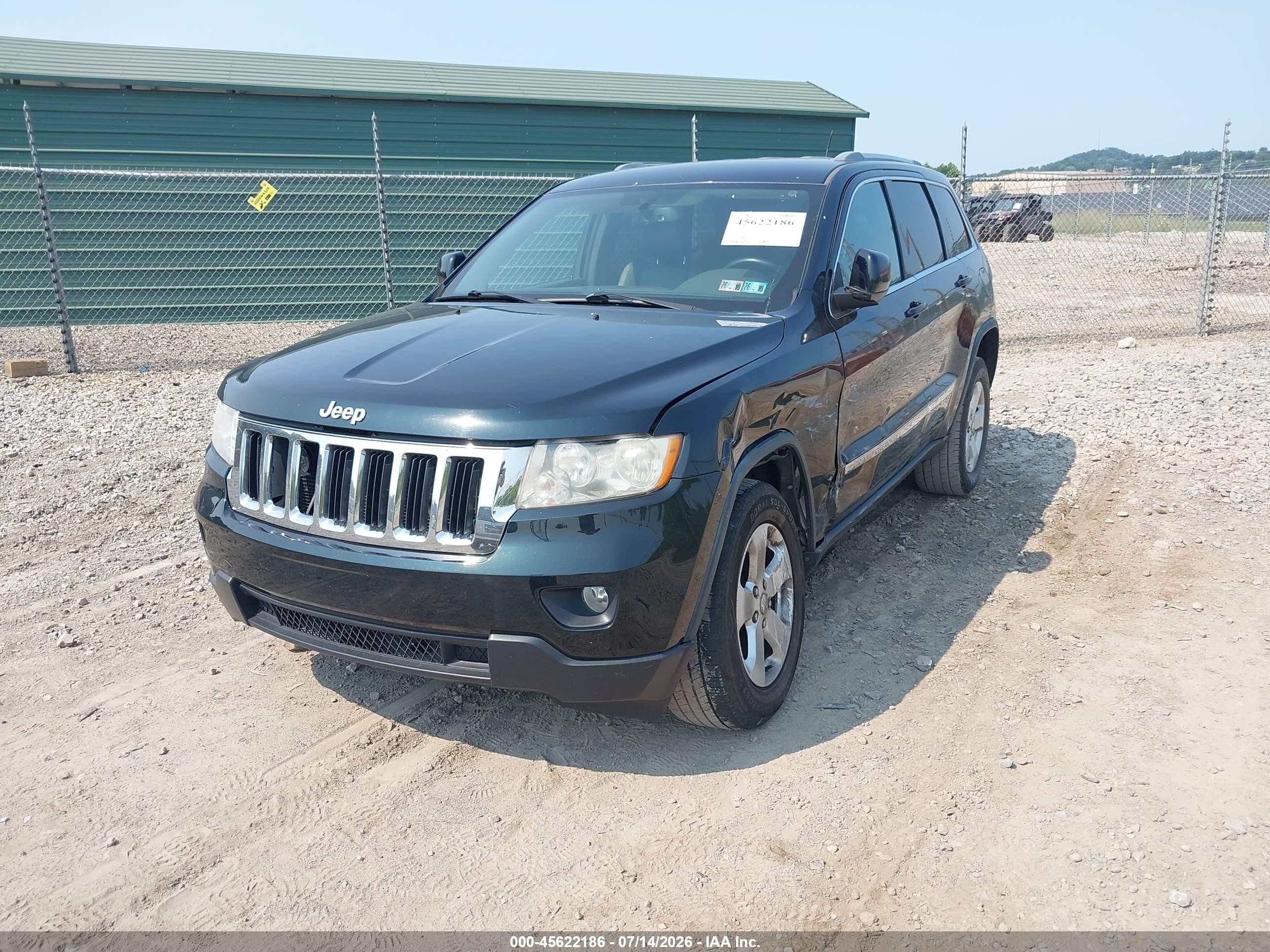 2012 Jeep Grand Cherokee Laredo Black vin: 1C4RJFAG3CC233120