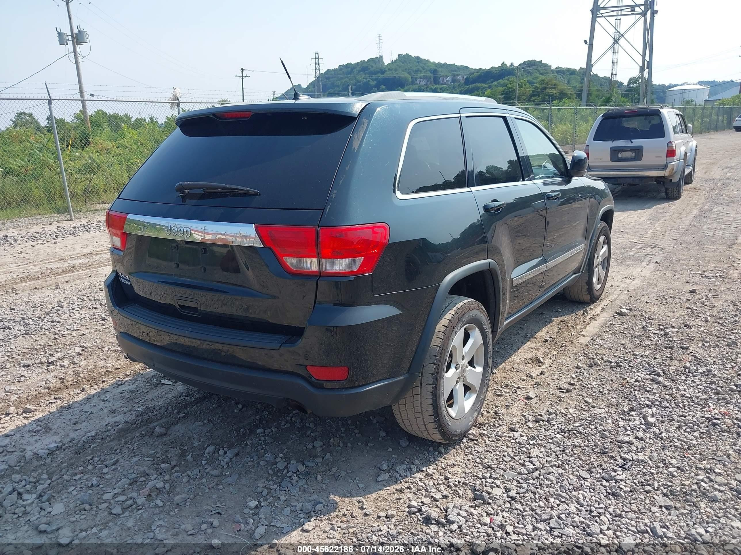 2012 Jeep Grand Cherokee Laredo Black vin: 1C4RJFAG3CC233120