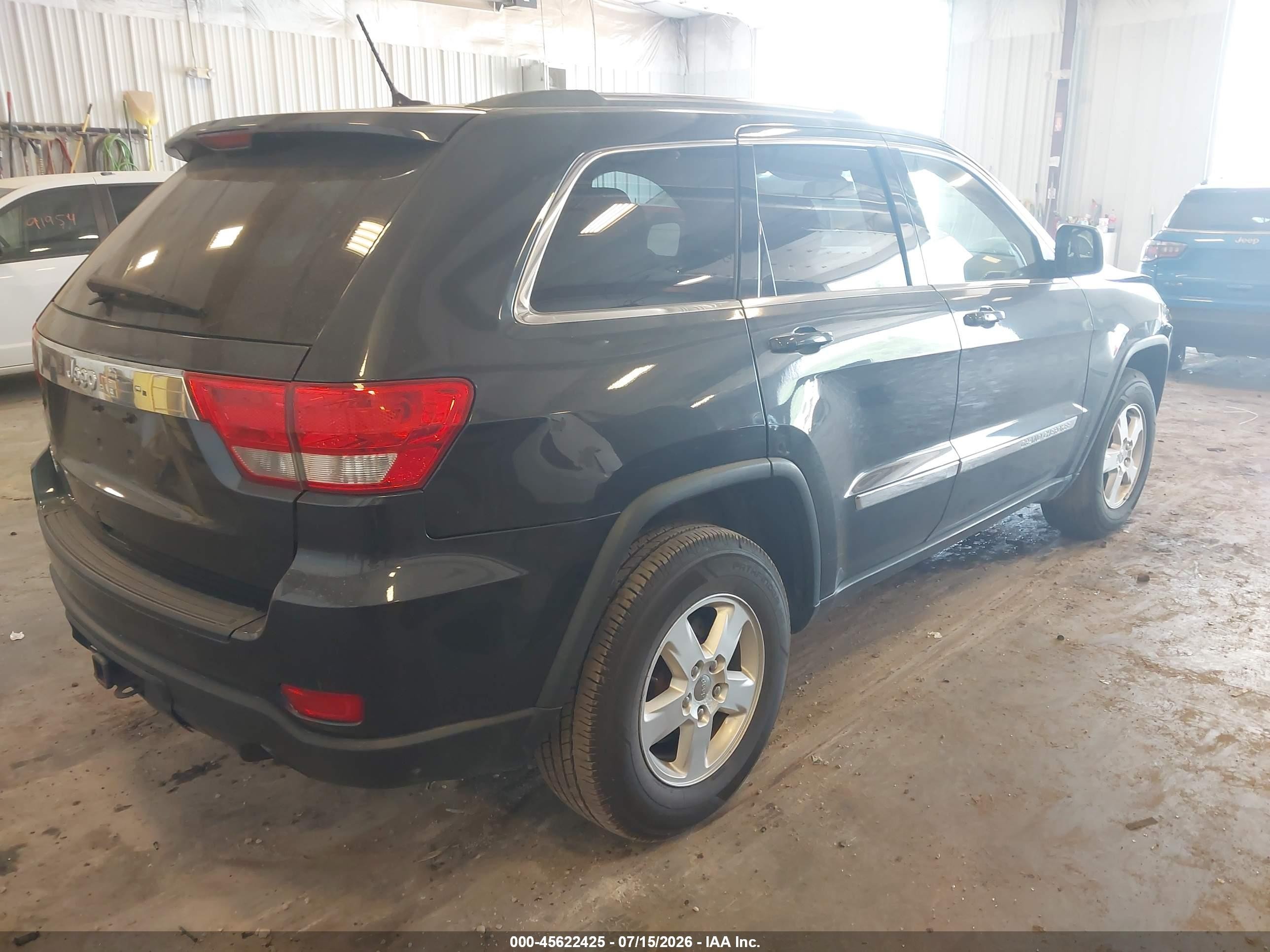 2012 Jeep Grand Cherokee Laredo Black vin: 1C4RJFAG3CC255702