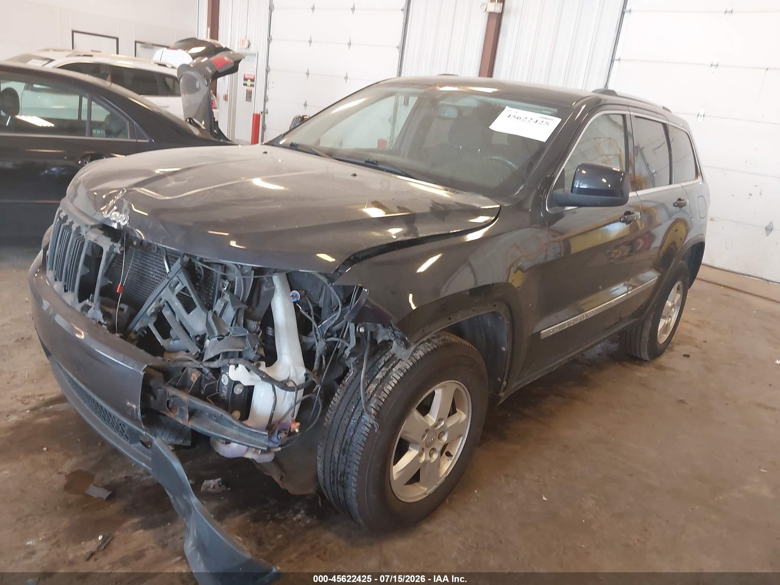 2012 Jeep Grand Cherokee Laredo Black vin: 1C4RJFAG3CC255702