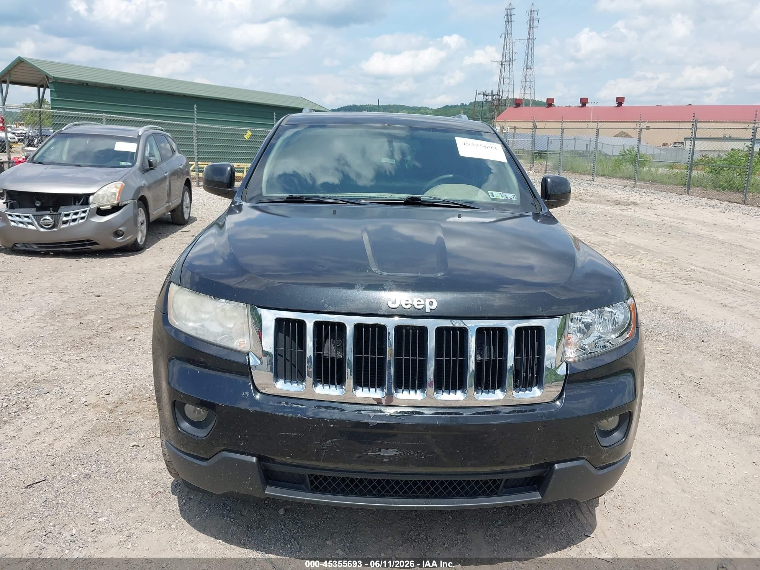2012 Jeep Grand Cherokee Laredo Черный vin: 1C4RJFAG3CC255943