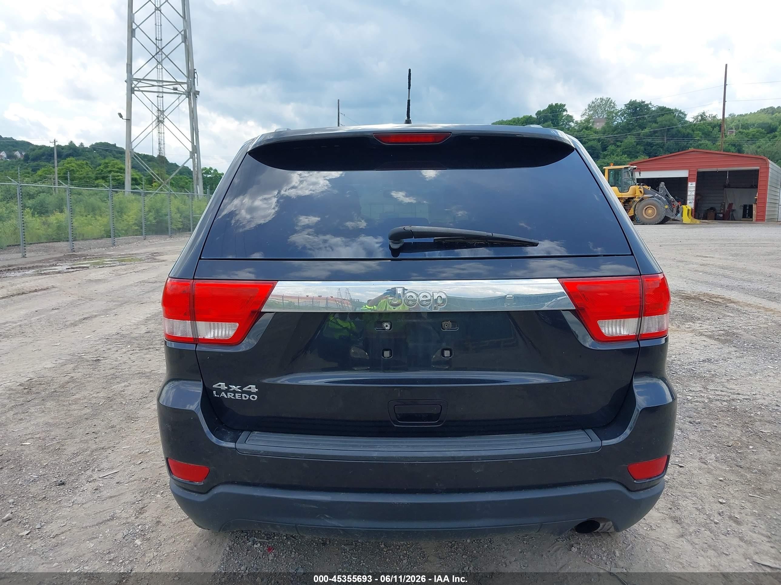 2012 Jeep Grand Cherokee Laredo Черный vin: 1C4RJFAG3CC255943