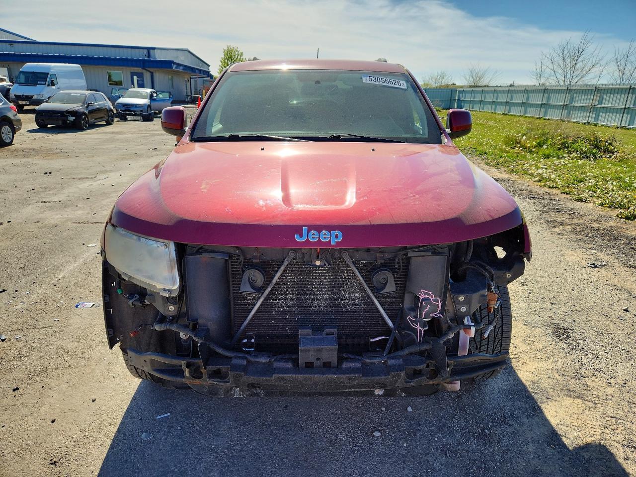 2012 Jeep Grand Cherokee Laredo Красный vin: 1C4RJFAG3CC263489