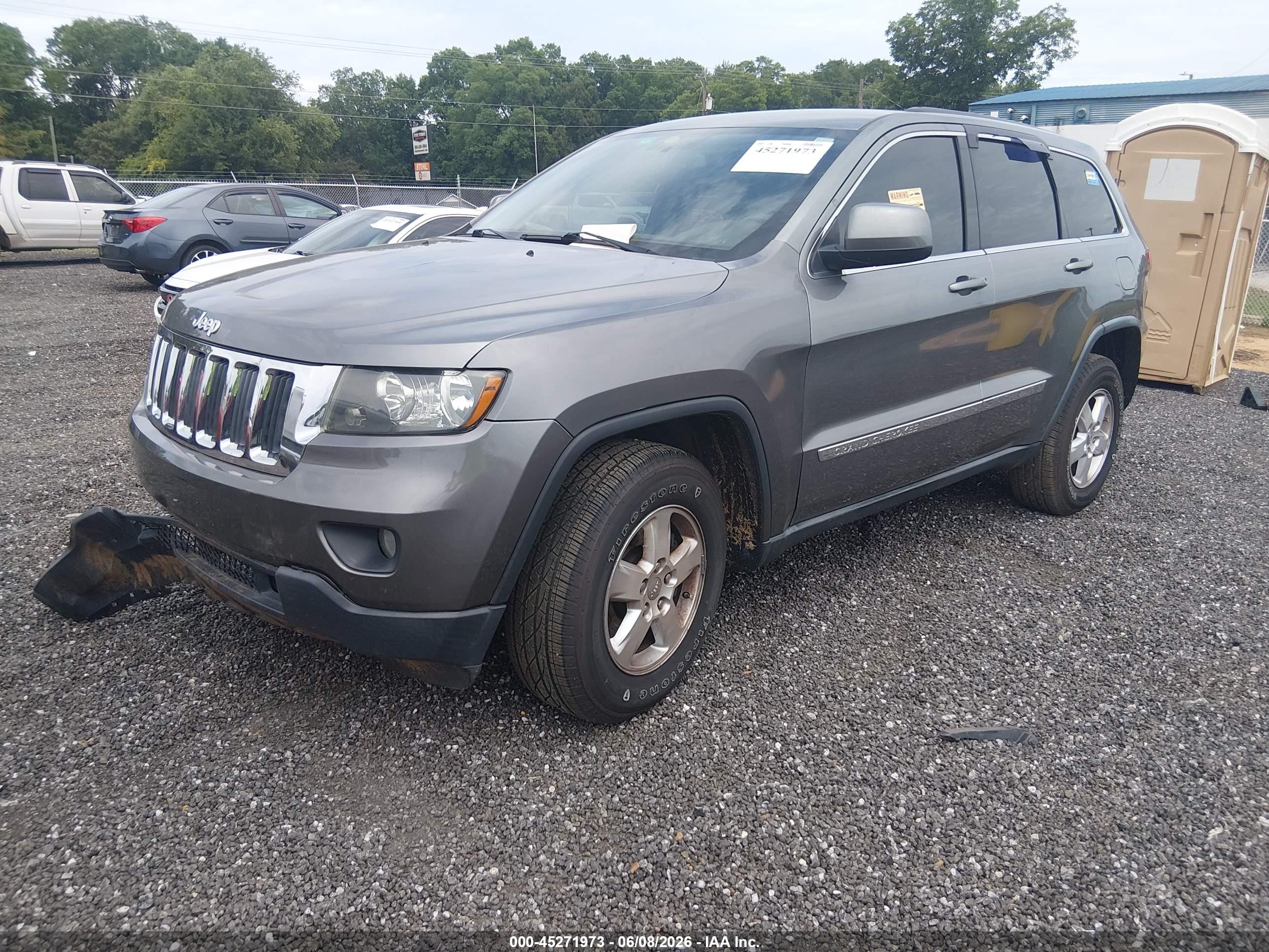 2012 Jeep Grand Cherokee Laredo Gray vin: 1C4RJFAG3CC267493