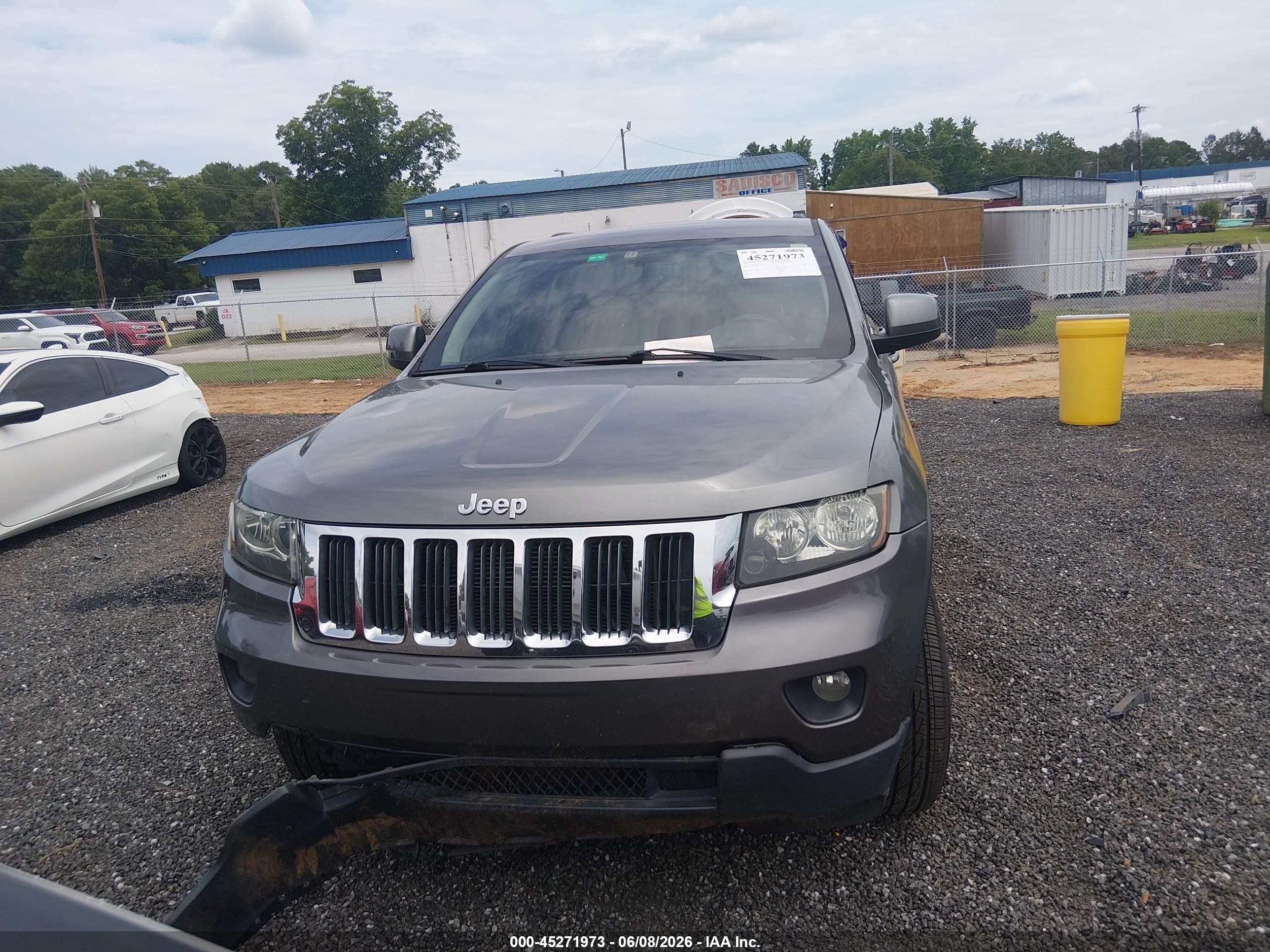 2012 Jeep Grand Cherokee Laredo Gray vin: 1C4RJFAG3CC267493