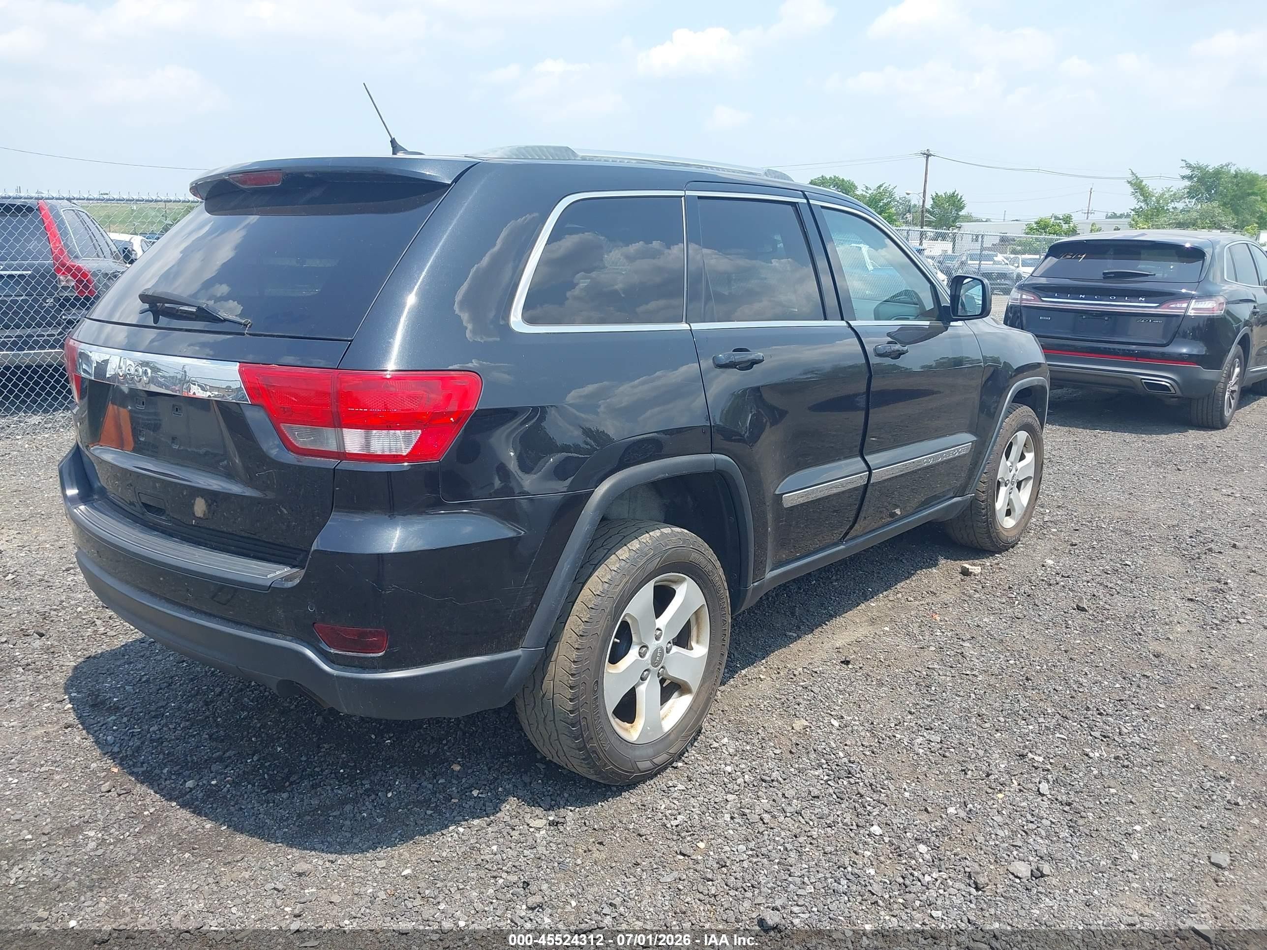 2012 Jeep Grand Cherokee Laredo Черный vin: 1C4RJFAG3CC268921