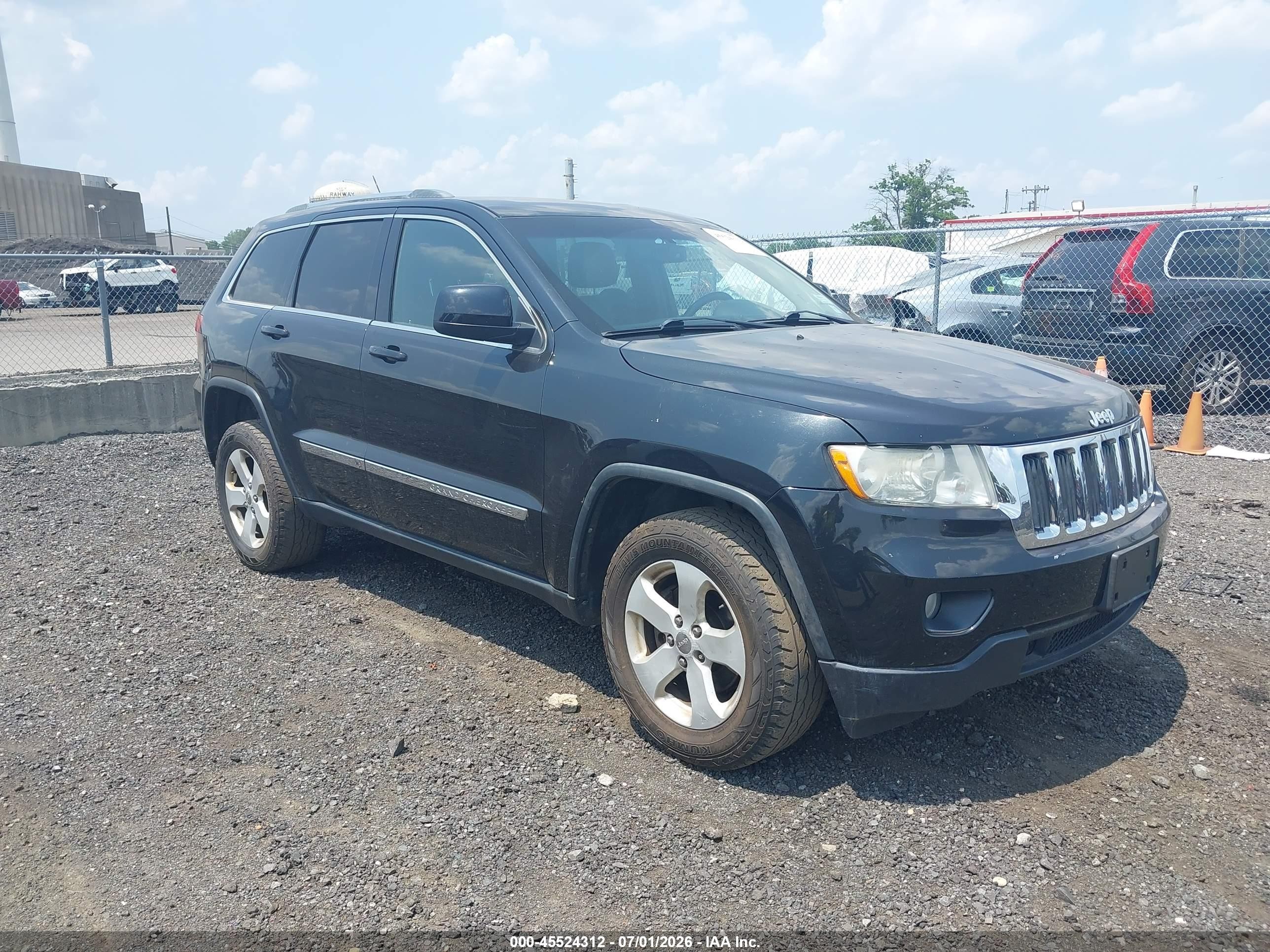 2012 Jeep Grand Cherokee Laredo Black vin: 1C4RJFAG3CC268921
