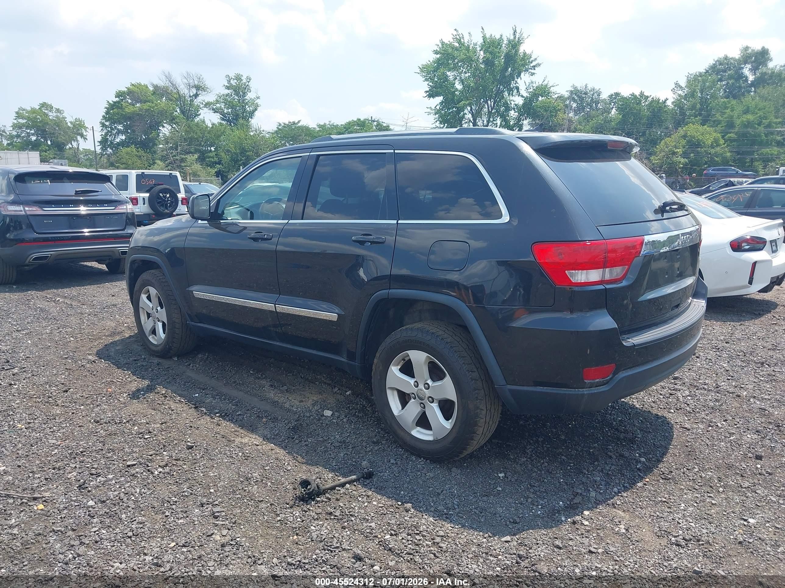 2012 Jeep Grand Cherokee Laredo Черный vin: 1C4RJFAG3CC268921