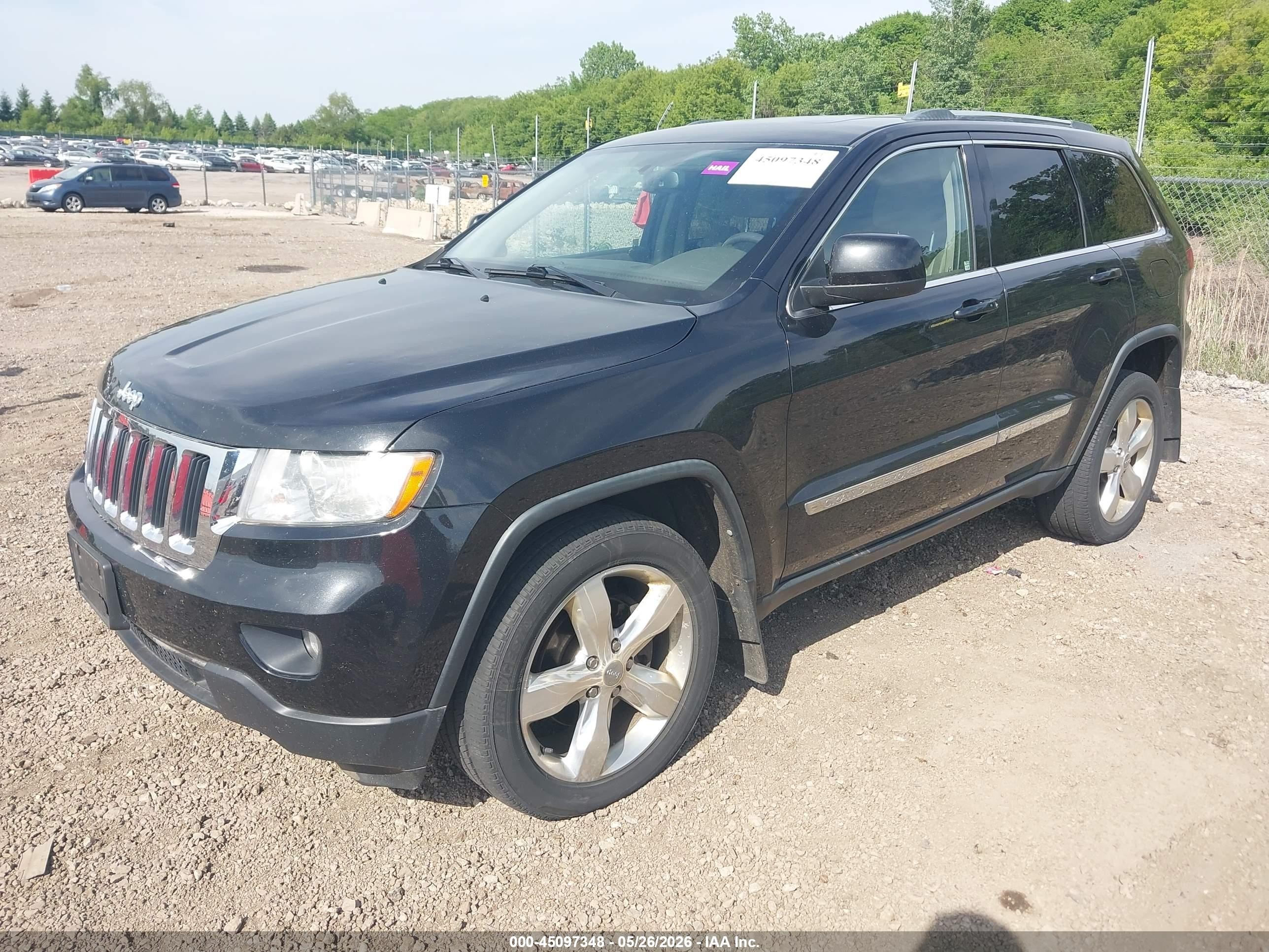 2012 Jeep Grand Cherokee Laredo Black vin: 1C4RJFAG3CC298386