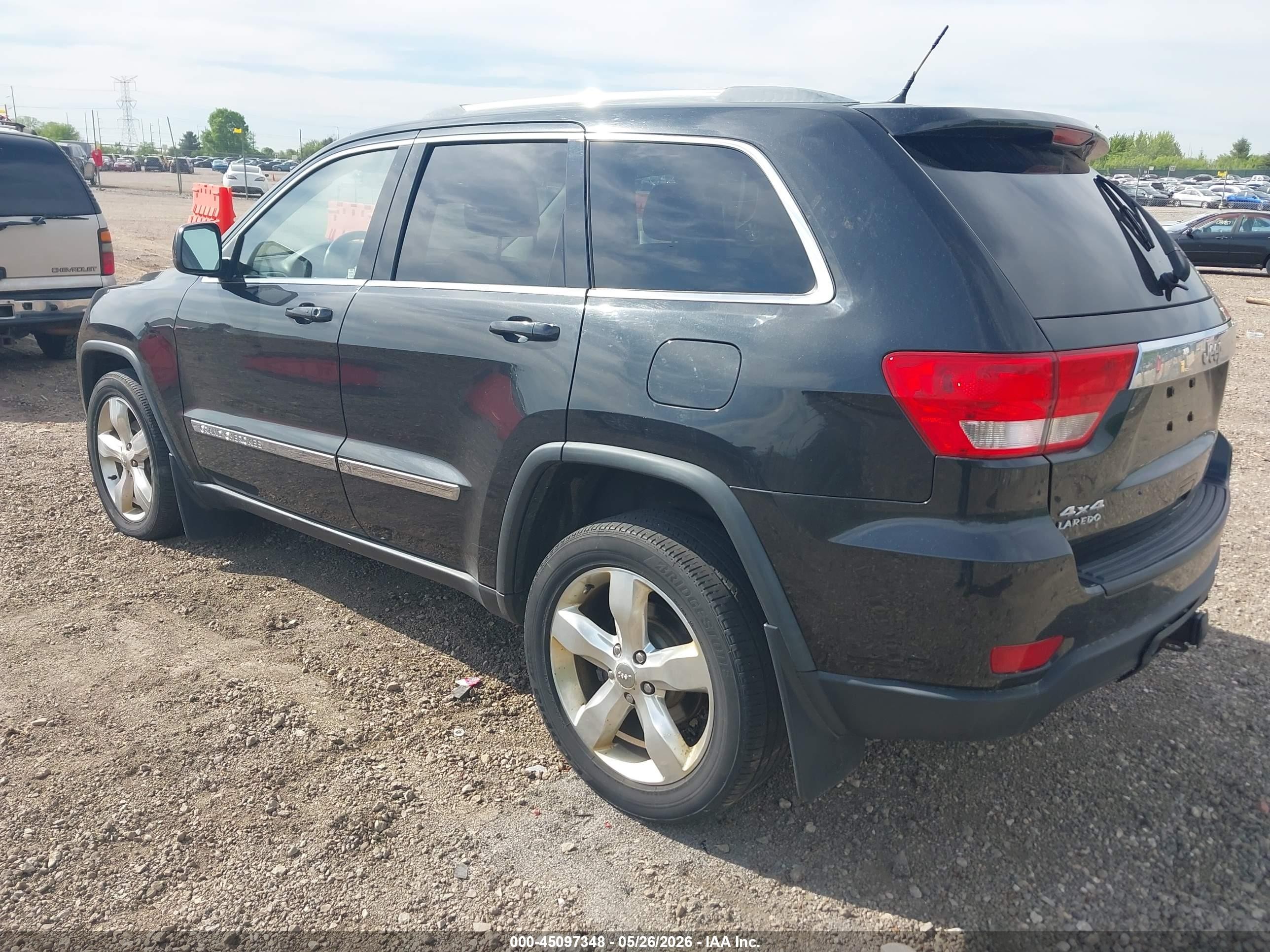 2012 Jeep Grand Cherokee Laredo Black vin: 1C4RJFAG3CC298386
