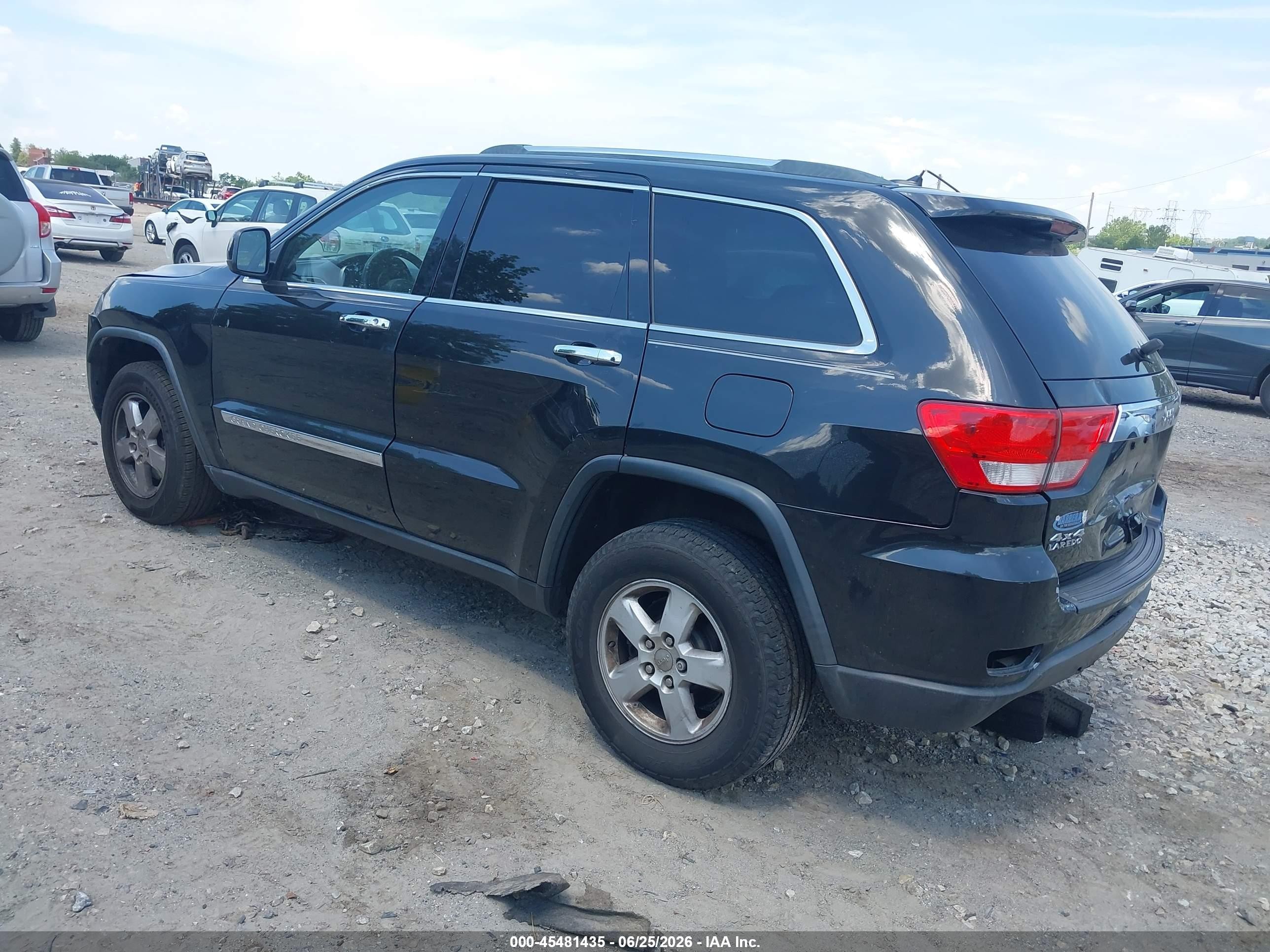 2012 Jeep Grand Cherokee Laredo Black vin: 1C4RJFAG3CC340894
