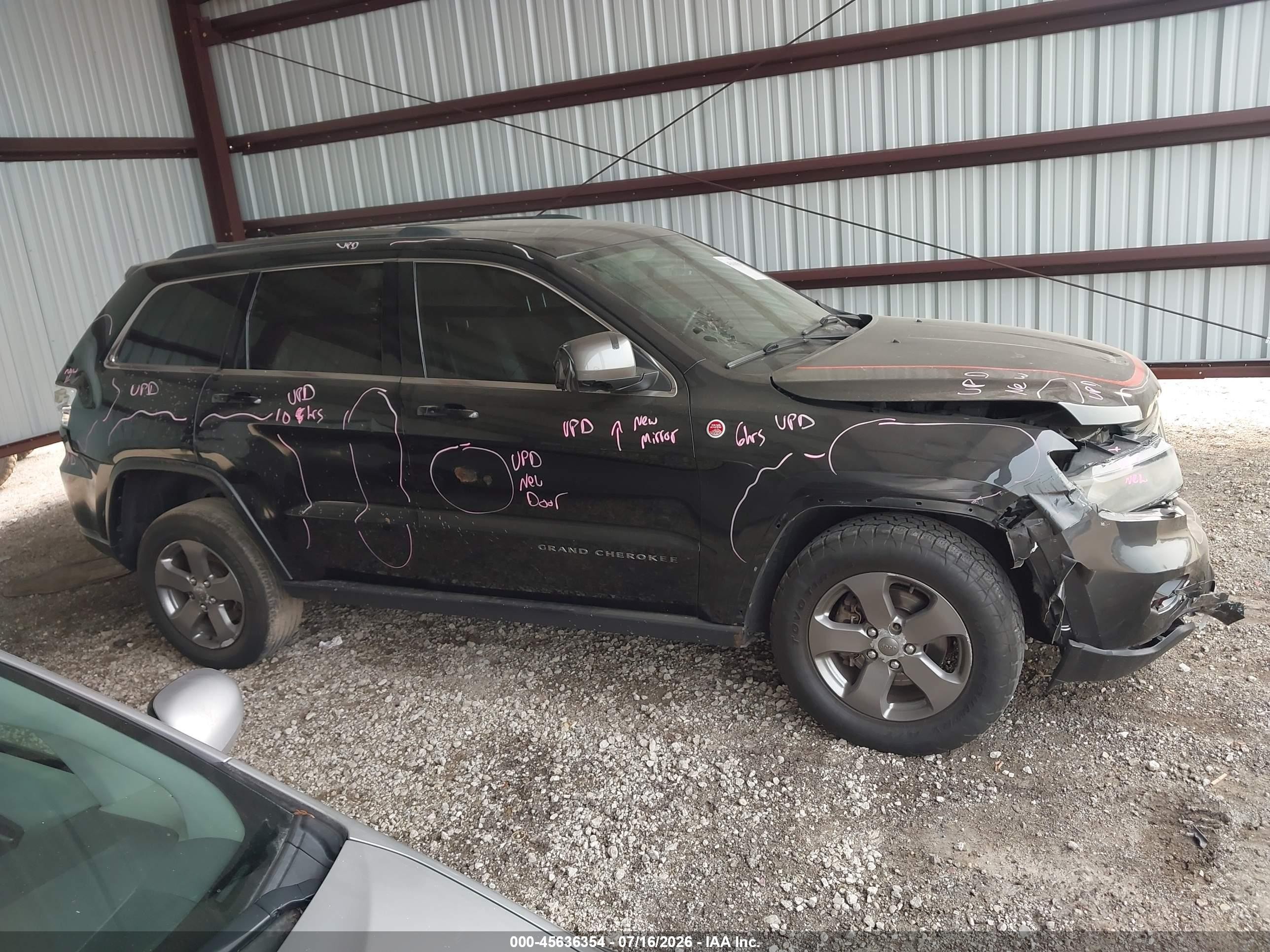 2013 Jeep Grand Cherokee Laredo Trailhawk Black vin: 1C4RJFAG3DC619506