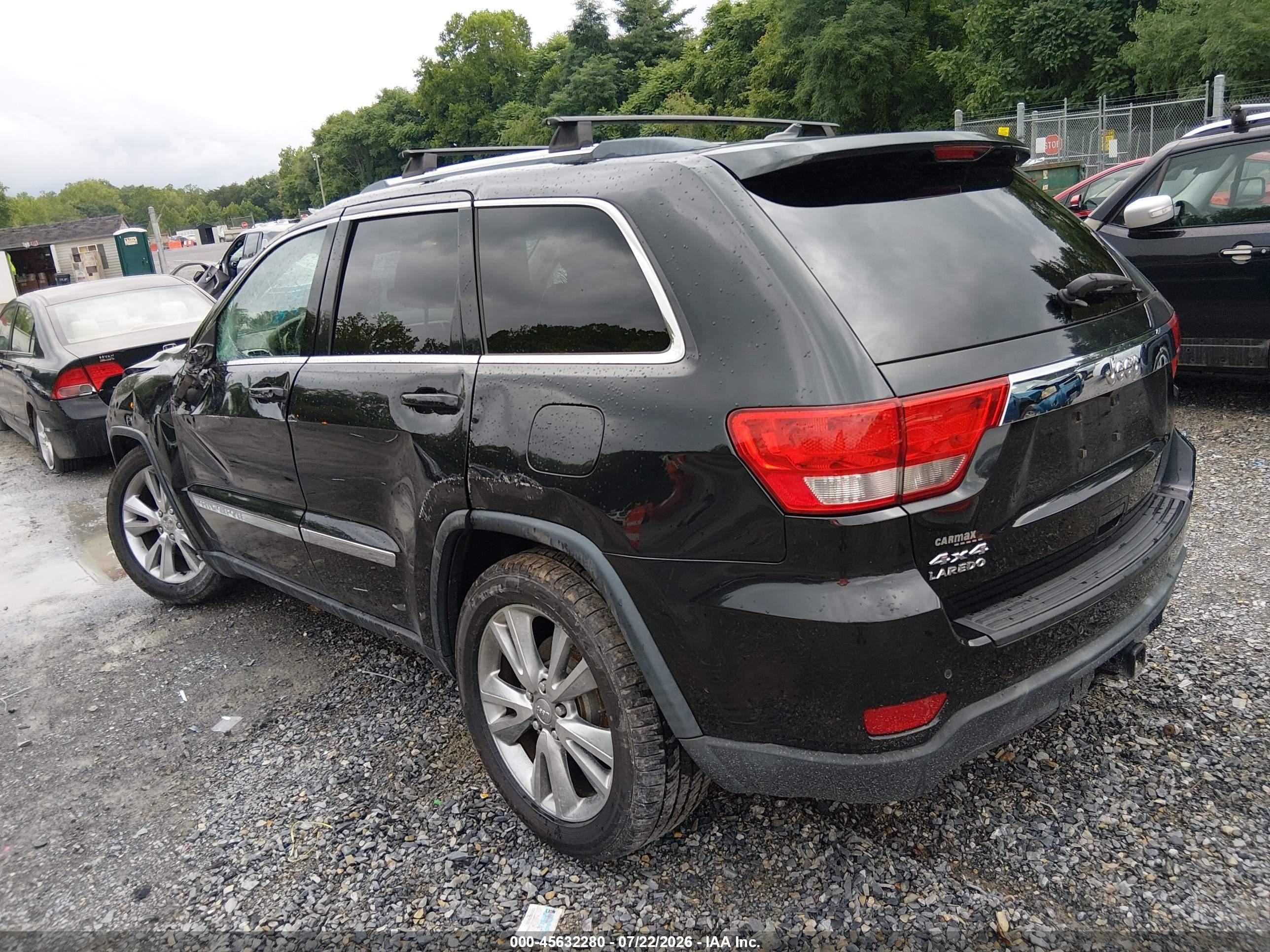 2013 Jeep Grand Cherokee Laredo Черный vin: 1C4RJFAG3DC631008