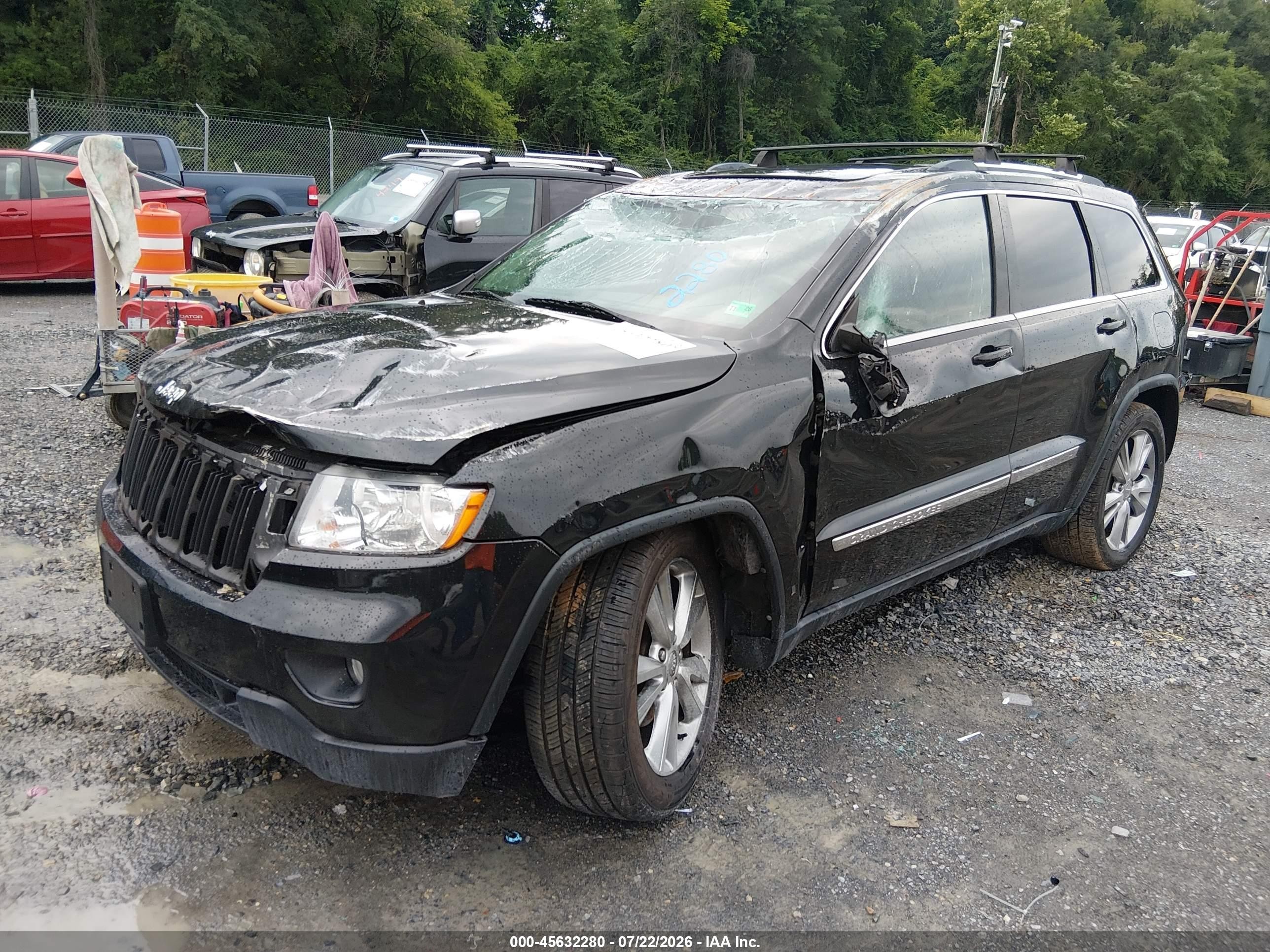 2013 Jeep Grand Cherokee Laredo Черный vin: 1C4RJFAG3DC631008