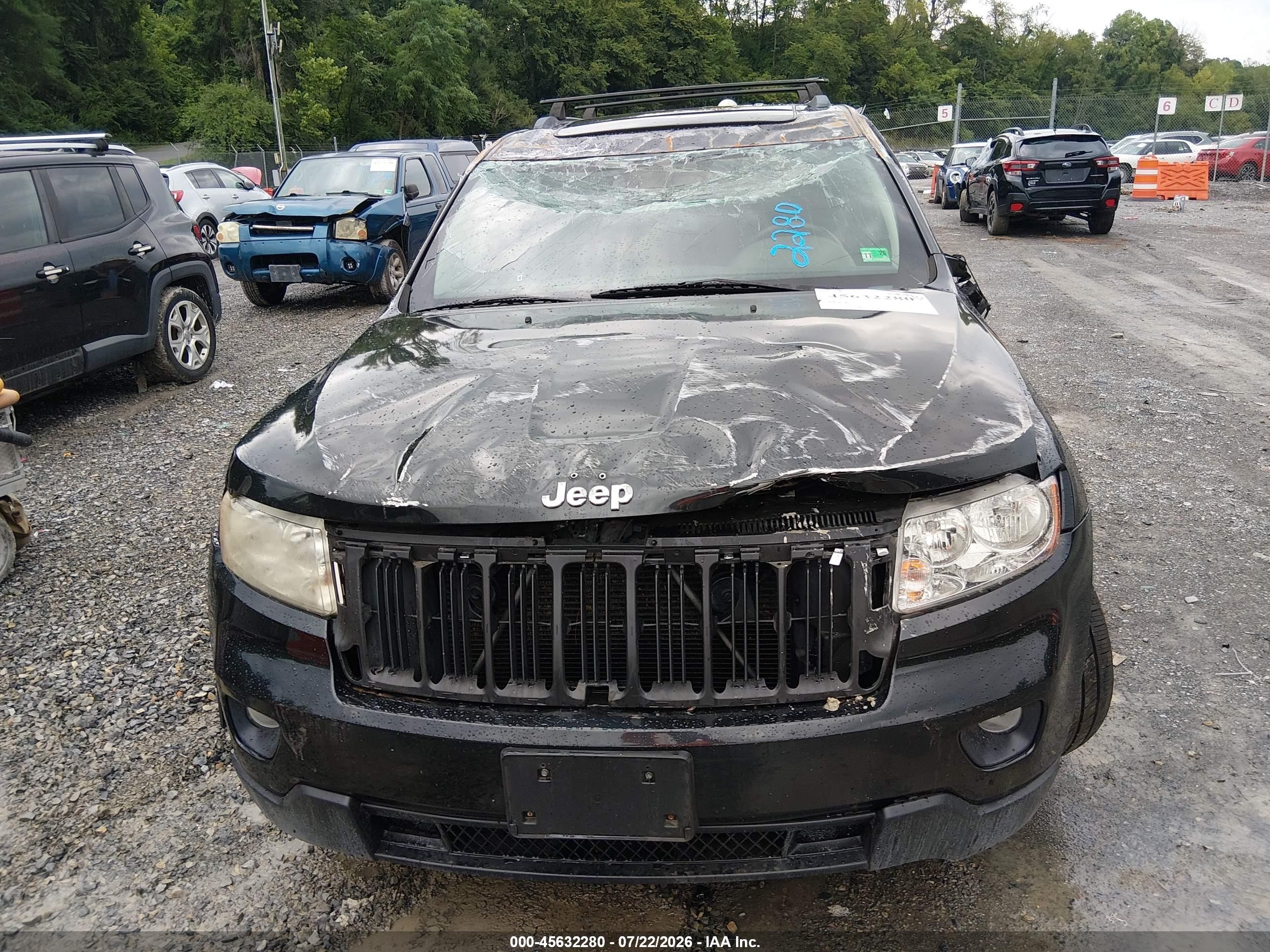 2013 Jeep Grand Cherokee Laredo Черный vin: 1C4RJFAG3DC631008