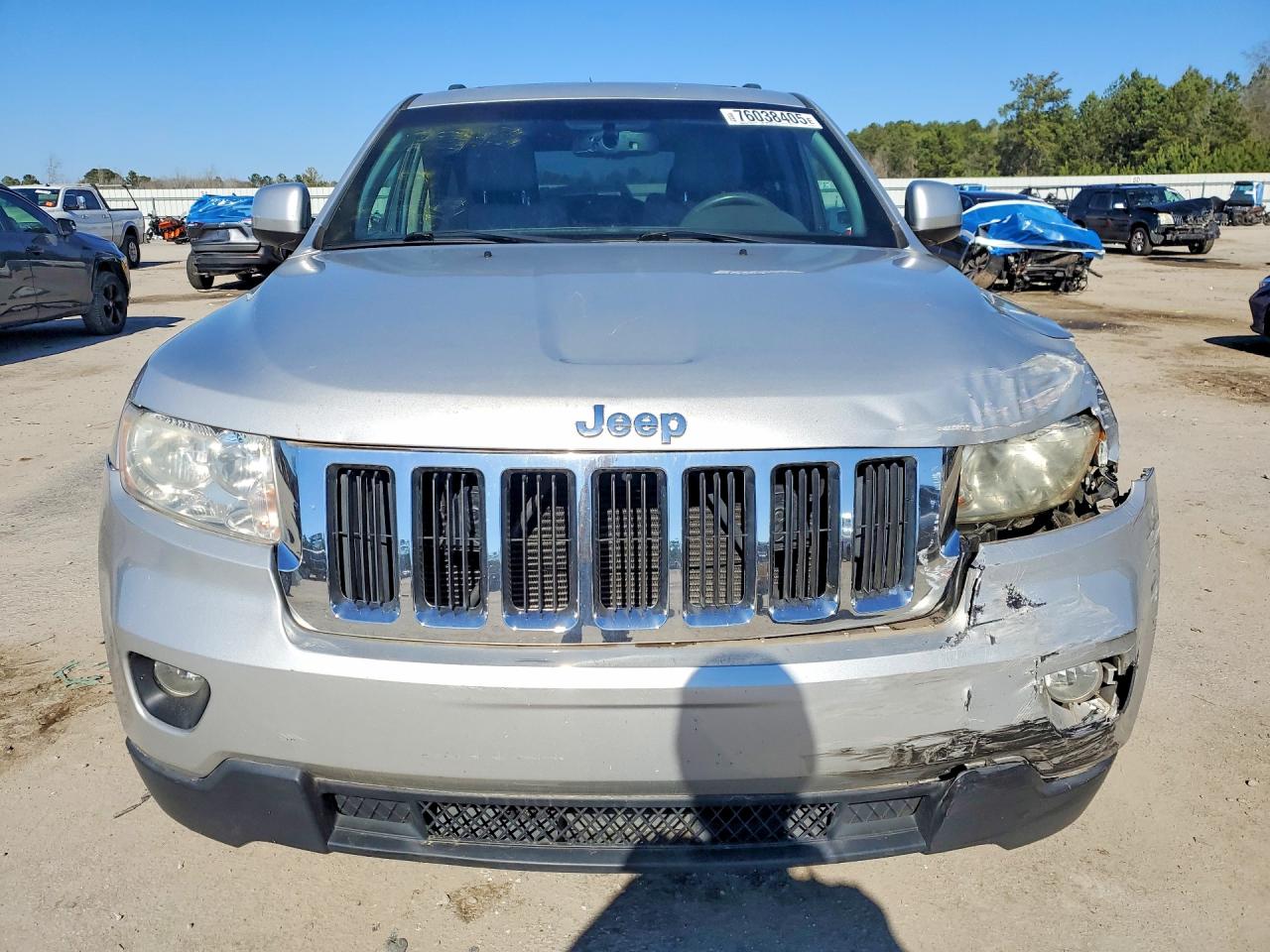 2013 Jeep Grand Cherokee Laredo Silver vin: 1C4RJFAG3DC644714