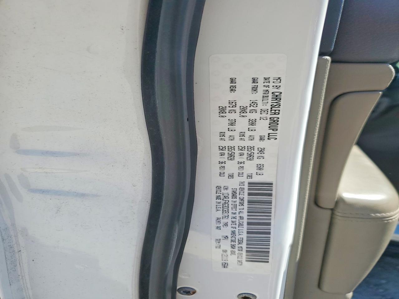 2013 Jeep Grand Cherokee Laredo White vin: 1C4RJFAG3DC651761