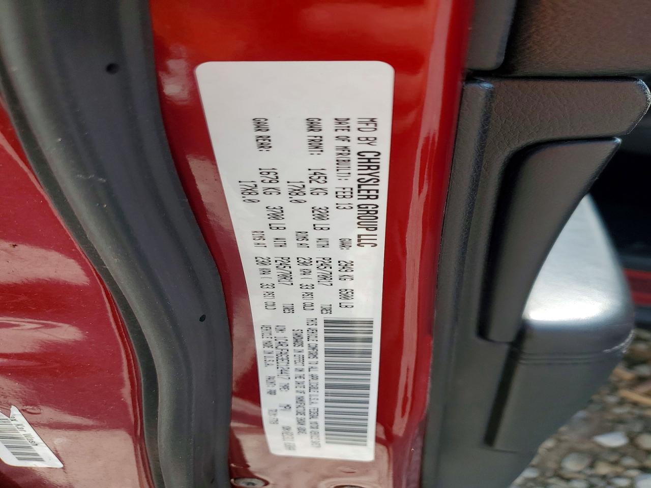 2014 Jeep Grand Cherokee Laredo Red vin: 1C4RJFAG3EC124417