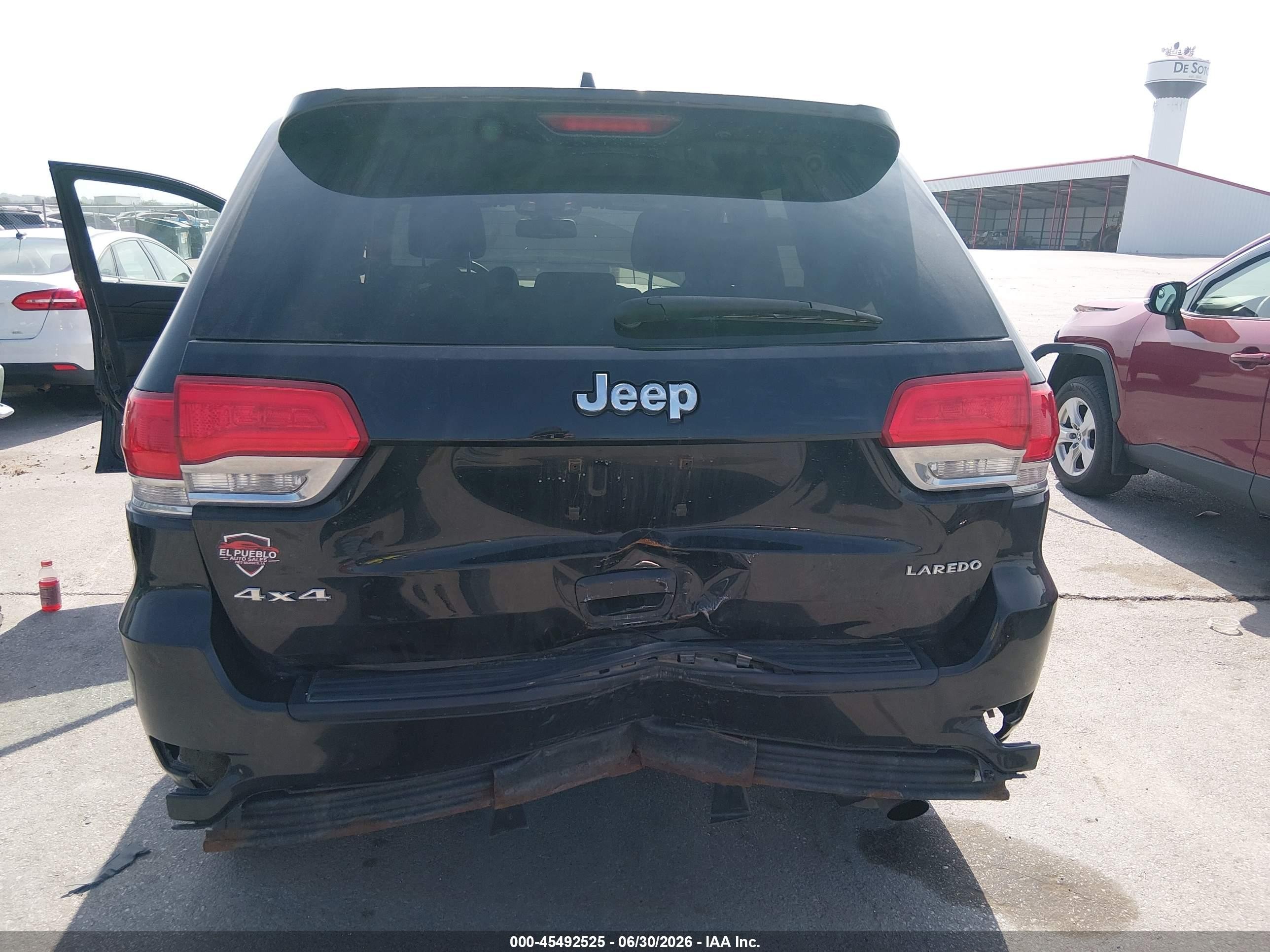 2014 Jeep Grand Cherokee Laredo Black vin: 1C4RJFAG3EC130976