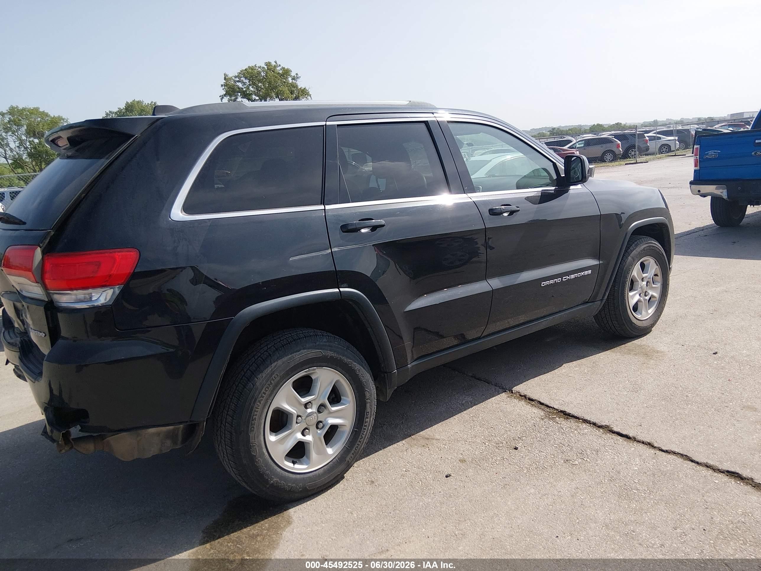 2014 Jeep Grand Cherokee Laredo Black vin: 1C4RJFAG3EC130976