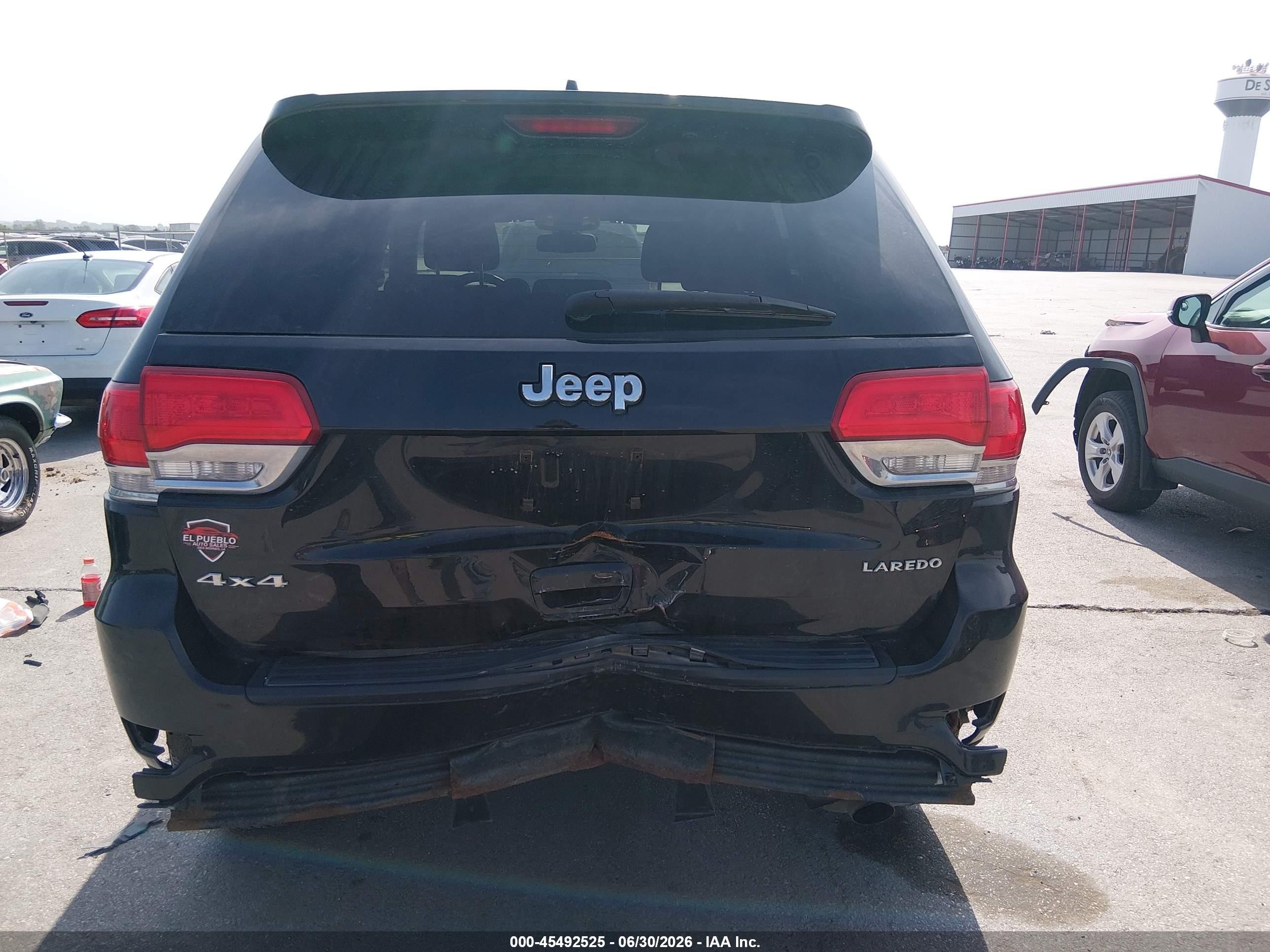 2014 Jeep Grand Cherokee Laredo Black vin: 1C4RJFAG3EC130976