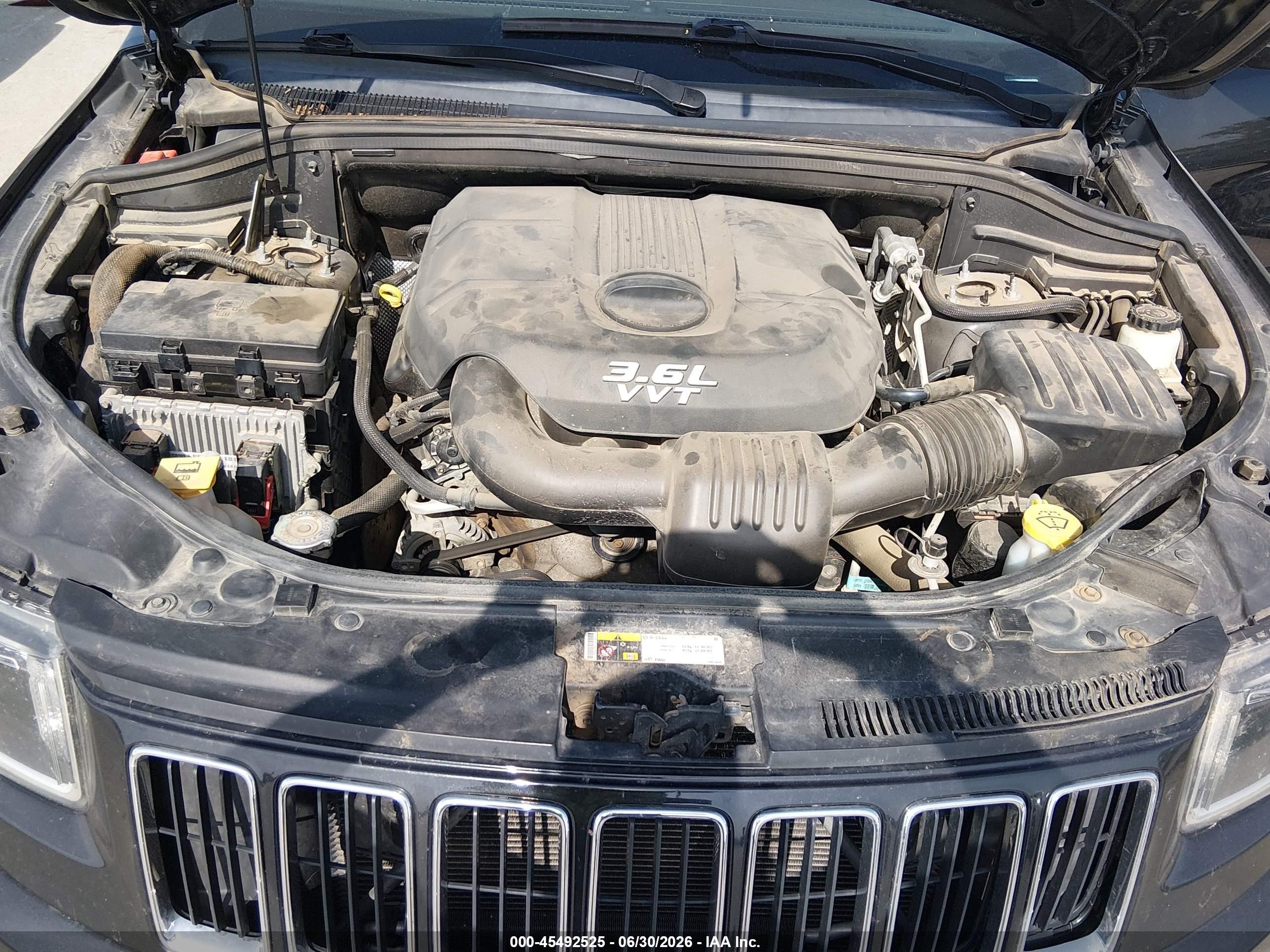 2014 Jeep Grand Cherokee Laredo Black vin: 1C4RJFAG3EC130976