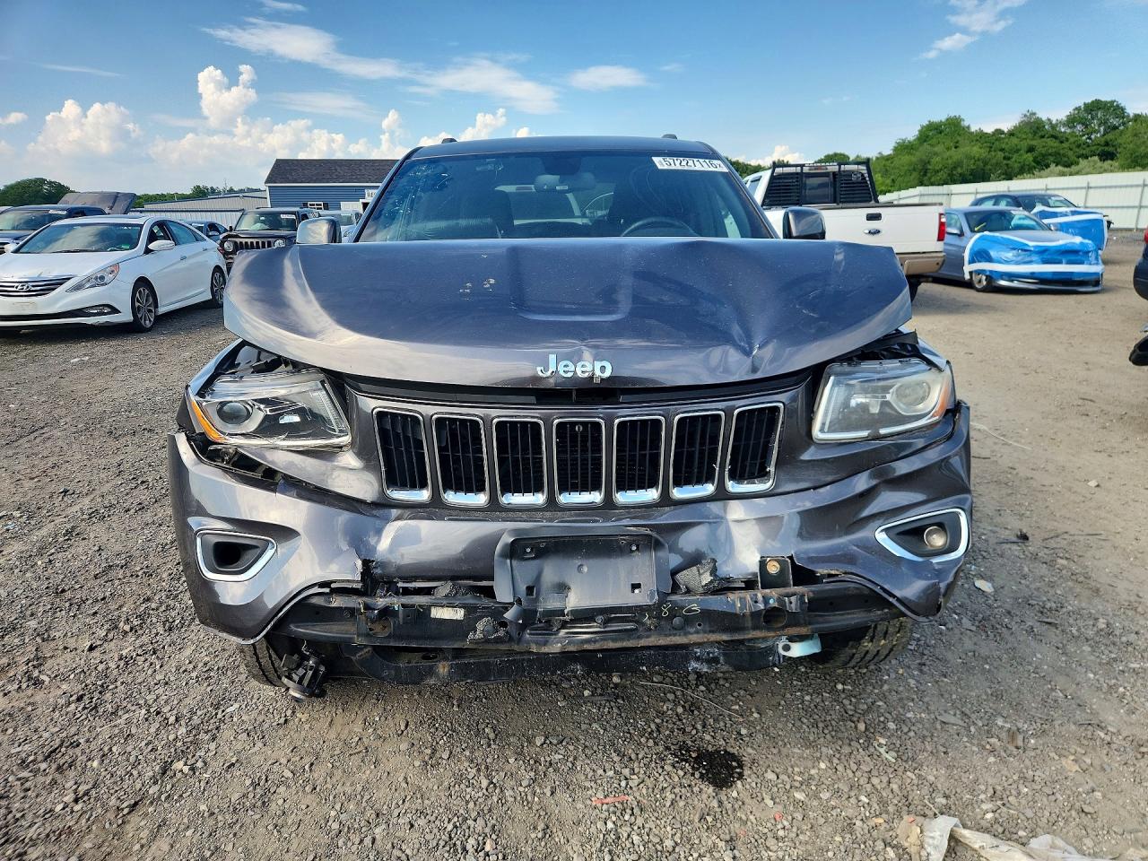 2014 Jeep Grand Cherokee Laredo Gray vin: 1C4RJFAG3EC137944