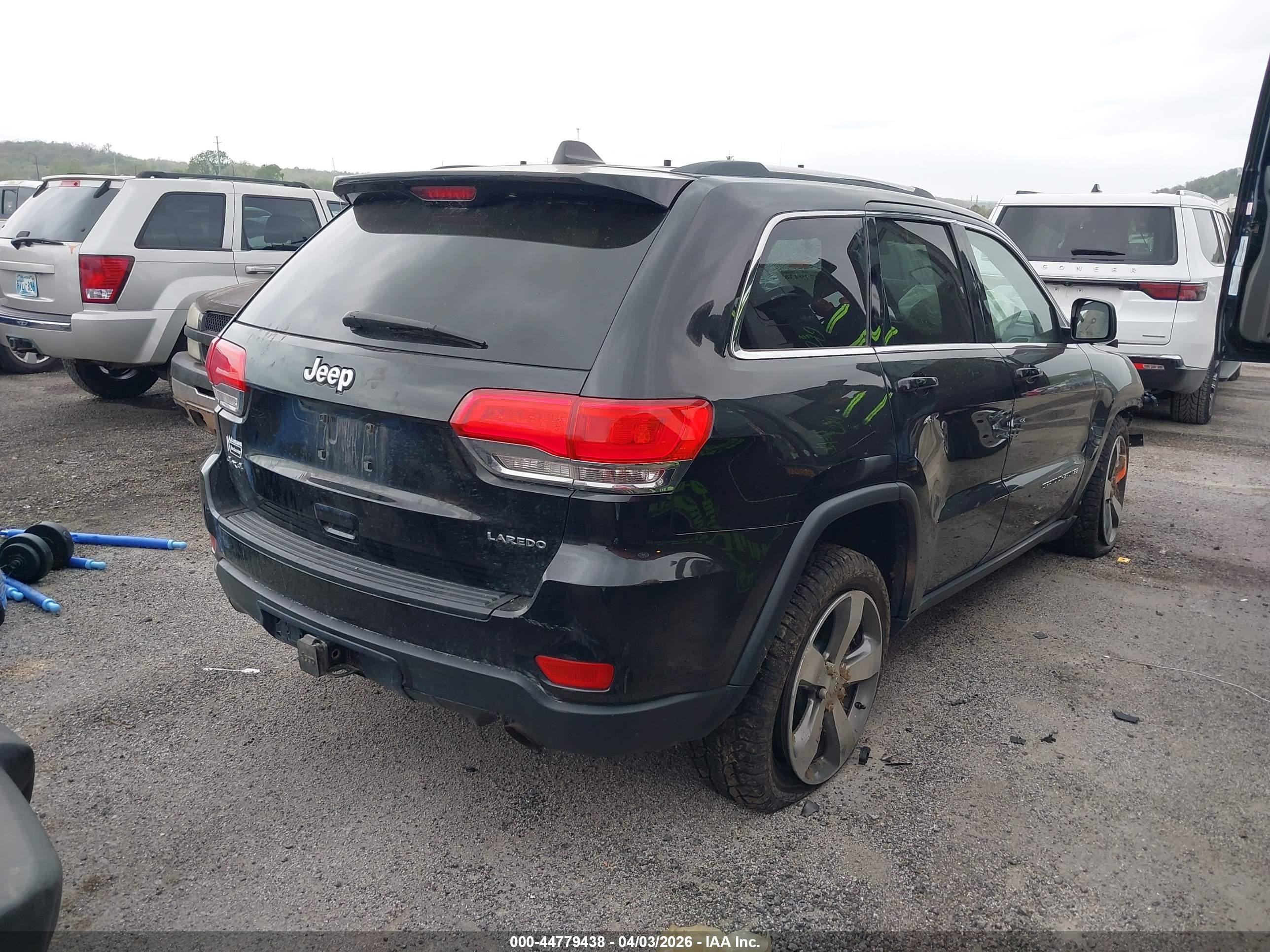 2014 Jeep Grand Cherokee Laredo Black vin: 1C4RJFAG3EC139208