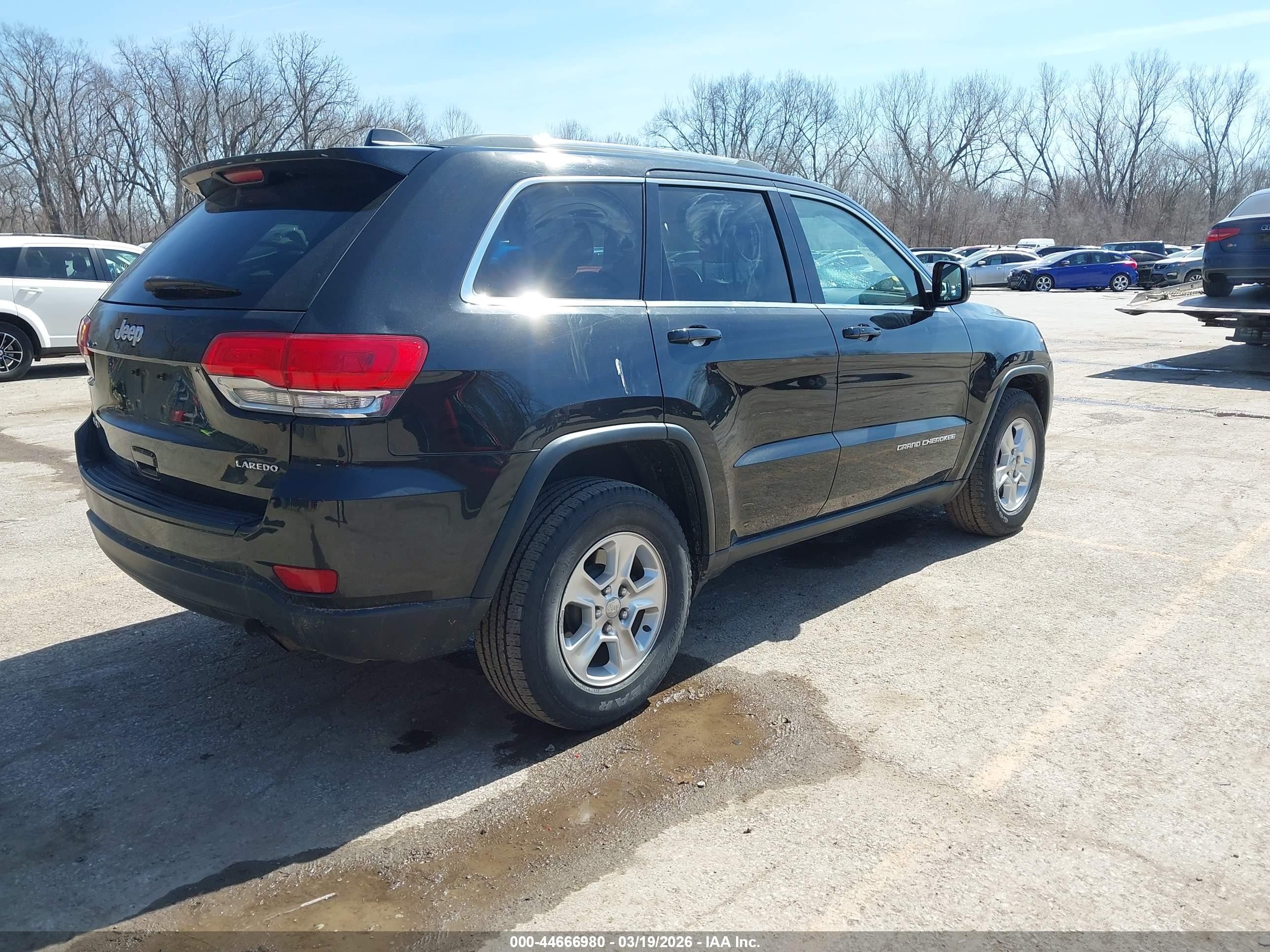 2014 Jeep Grand Cherokee Laredo Black vin: 1C4RJFAG3EC205014