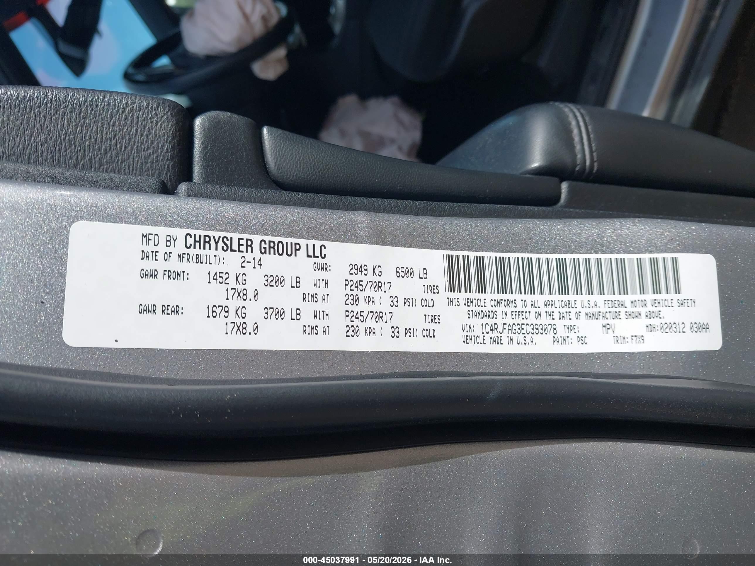 2014 Jeep Grand Cherokee Laredo Silver vin: 1C4RJFAG3EC393078
