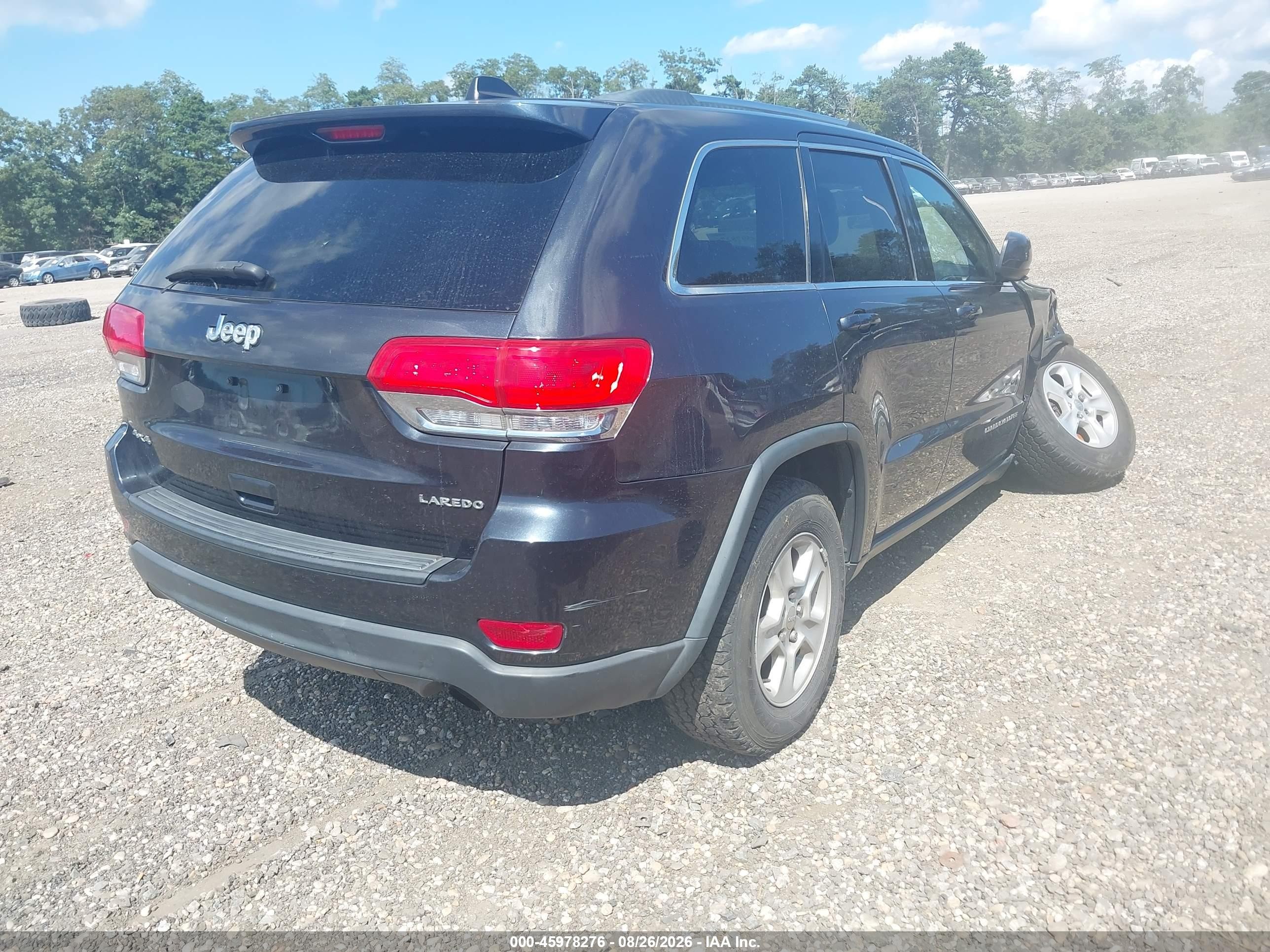 2014 Jeep Grand Cherokee Laredo Черный vin: 1C4RJFAG3EC568476