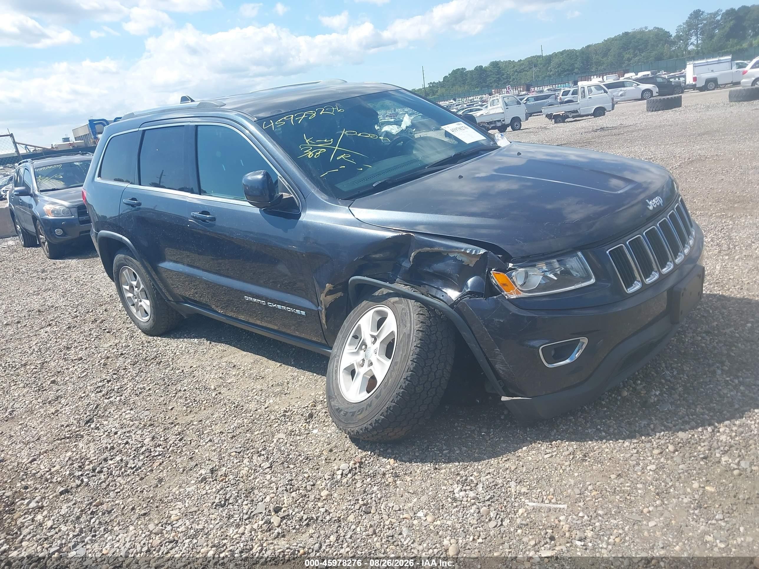 2014 Jeep Grand Cherokee Laredo Черный vin: 1C4RJFAG3EC568476