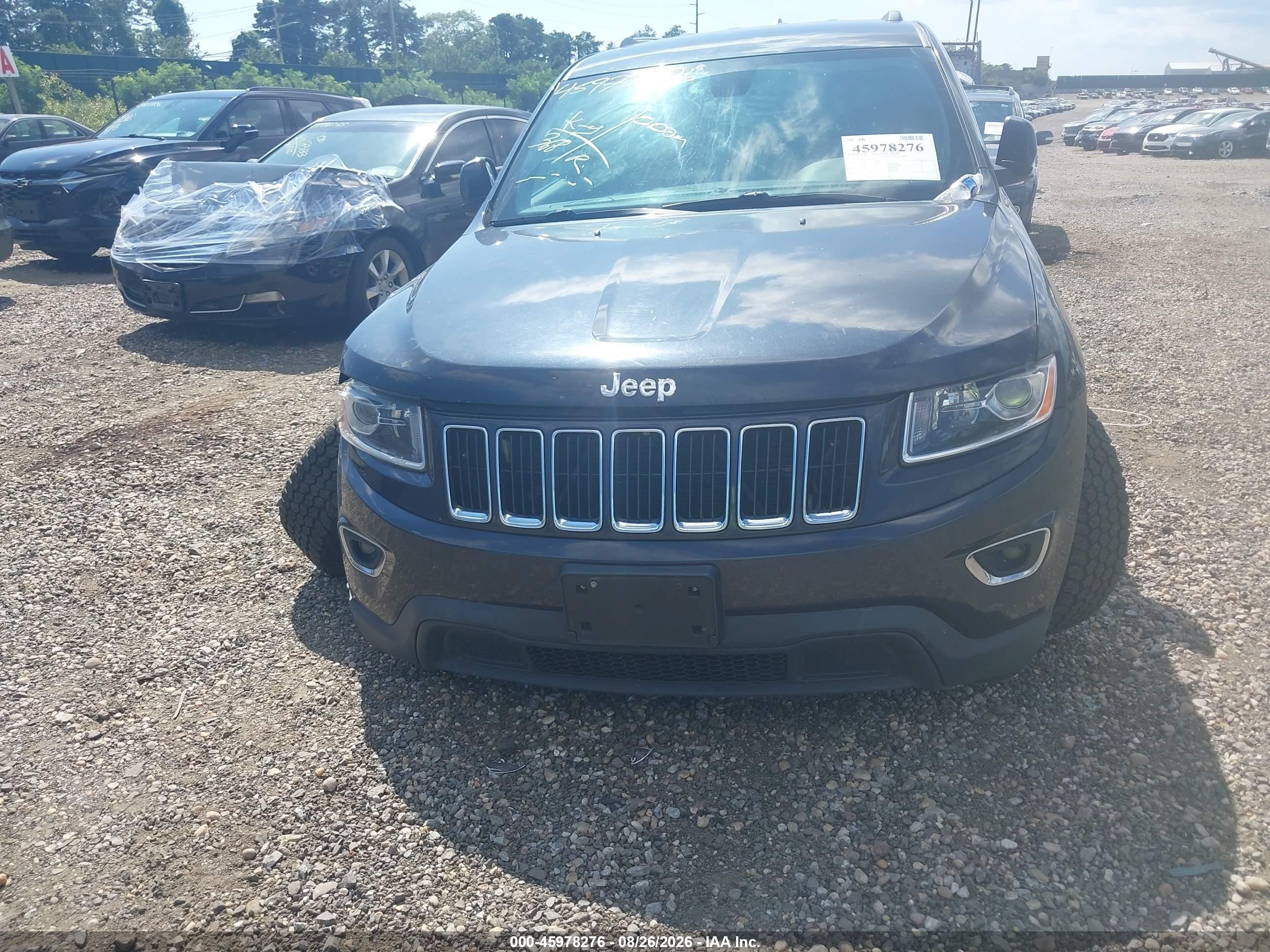 2014 Jeep Grand Cherokee Laredo Черный vin: 1C4RJFAG3EC568476