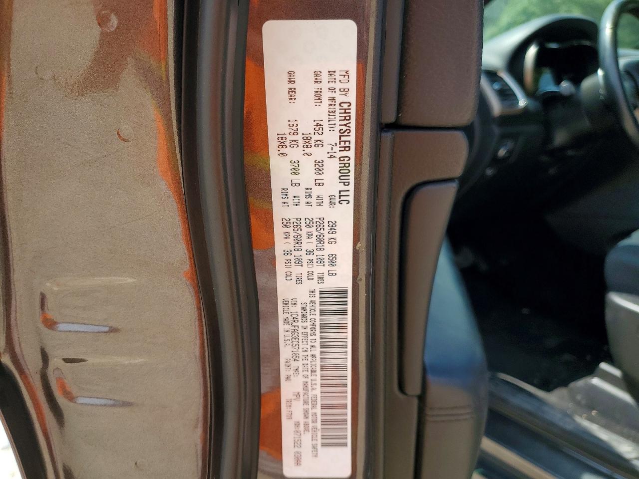 2014 Jeep Grand Cherokee Laredo Серый vin: 1C4RJFAG3EC571054