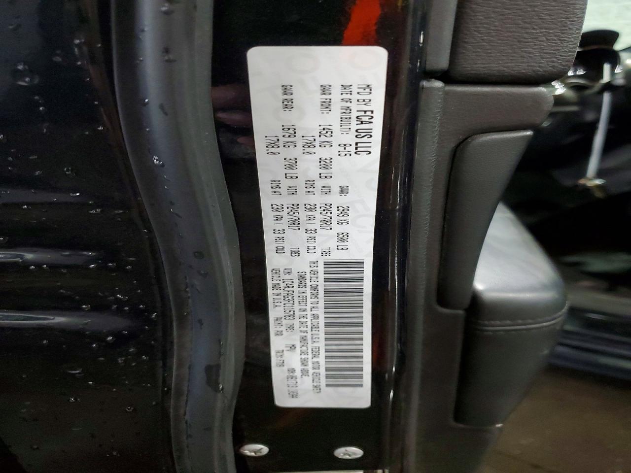 2015 Jeep Grand Cherokee Laredo Black vin: 1C4RJFAG3FC115783