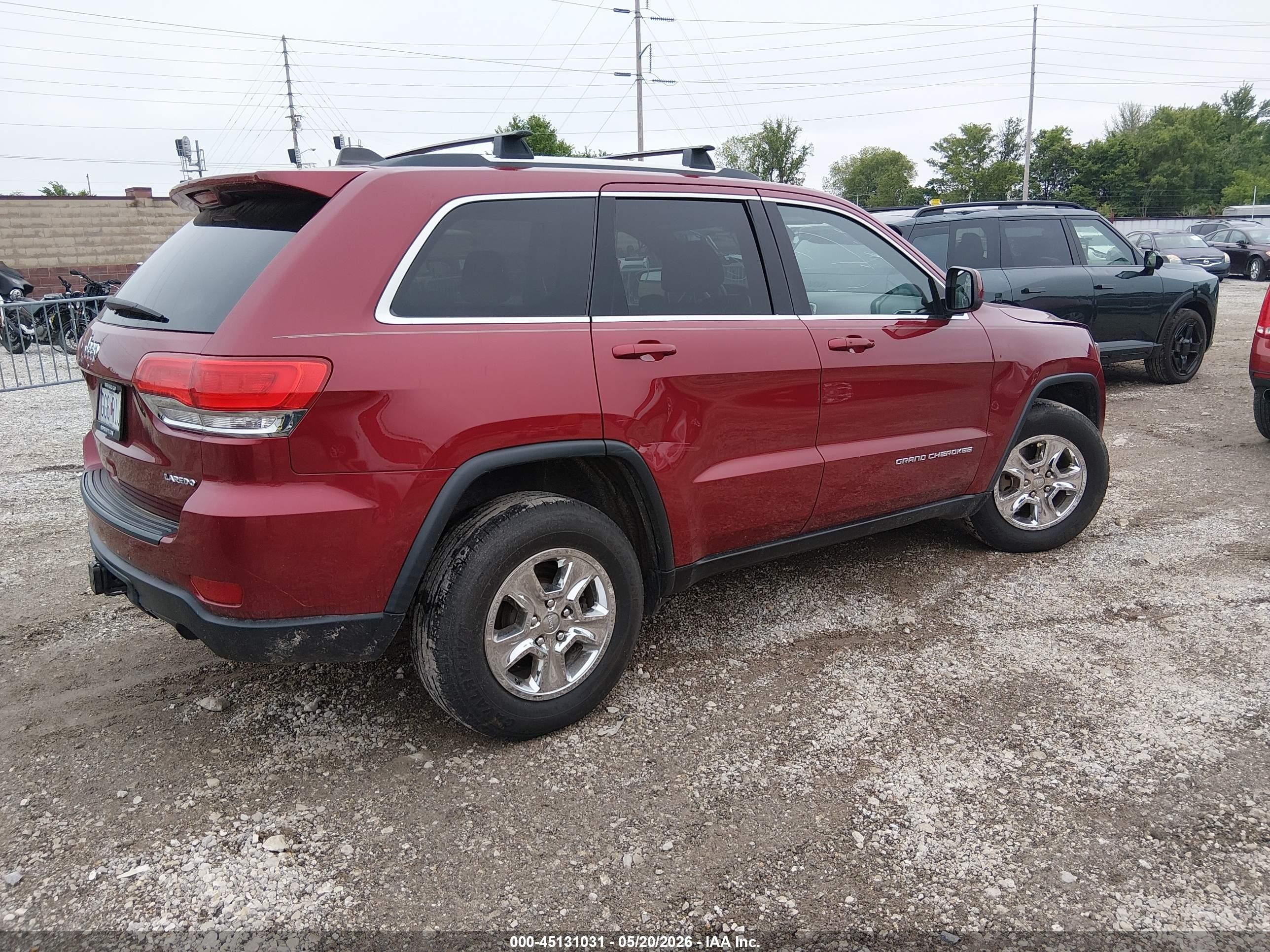 2015 Jeep Grand Cherokee Laredo Maroon vin: 1C4RJFAG3FC171139