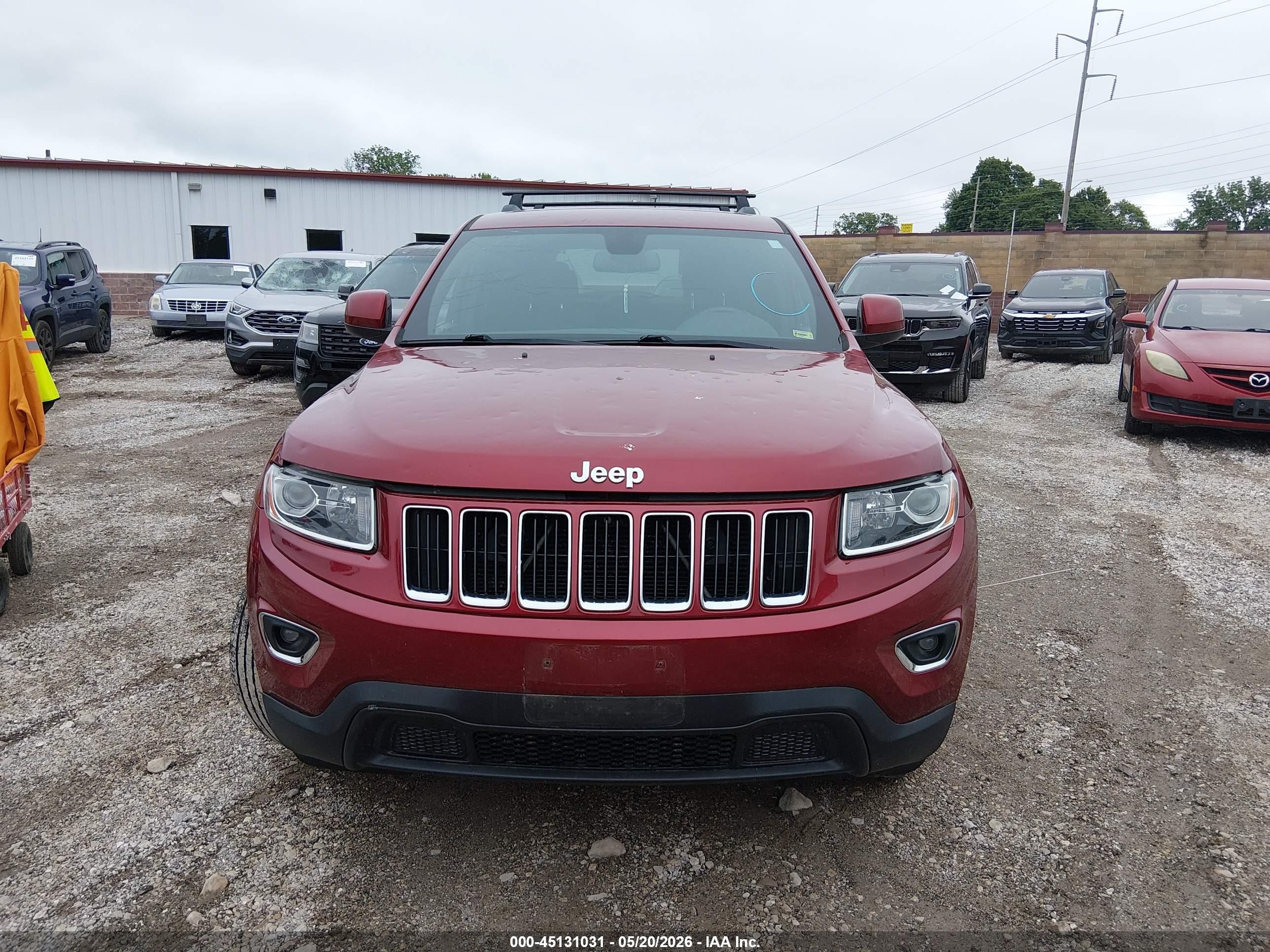 2015 Jeep Grand Cherokee Laredo Maroon vin: 1C4RJFAG3FC171139