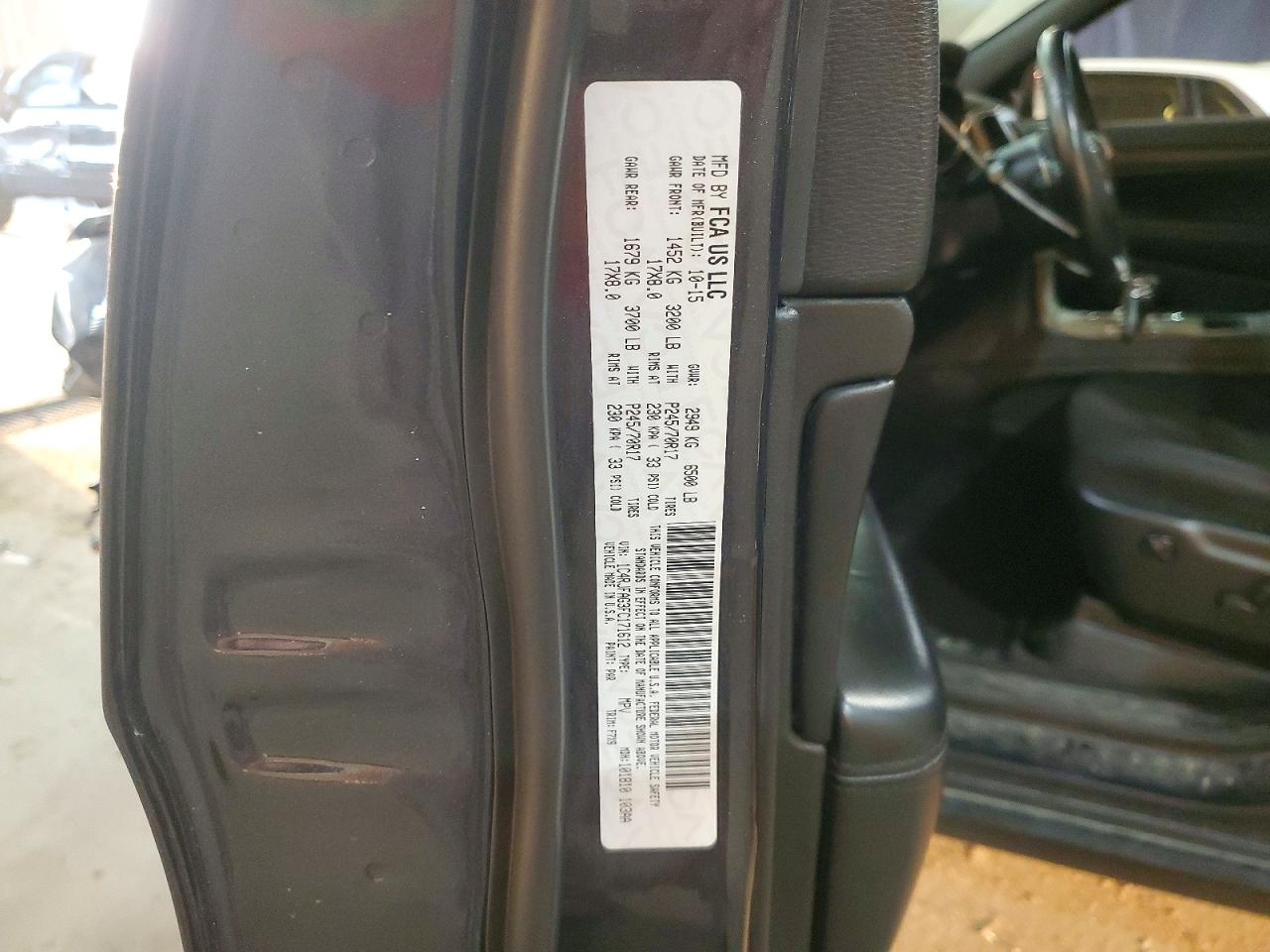 2015 Jeep Grand Cherokee Laredo Серый vin: 1C4RJFAG3FC171612