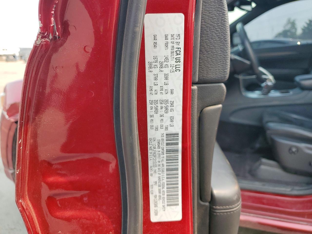 2015 Jeep Grand Cherokee Laredo Red vin: 1C4RJFAG3FC215155