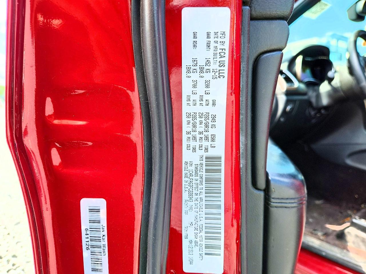 2015 Jeep Grand Cherokee Laredo Red vin: 1C4RJFAG3FC228343