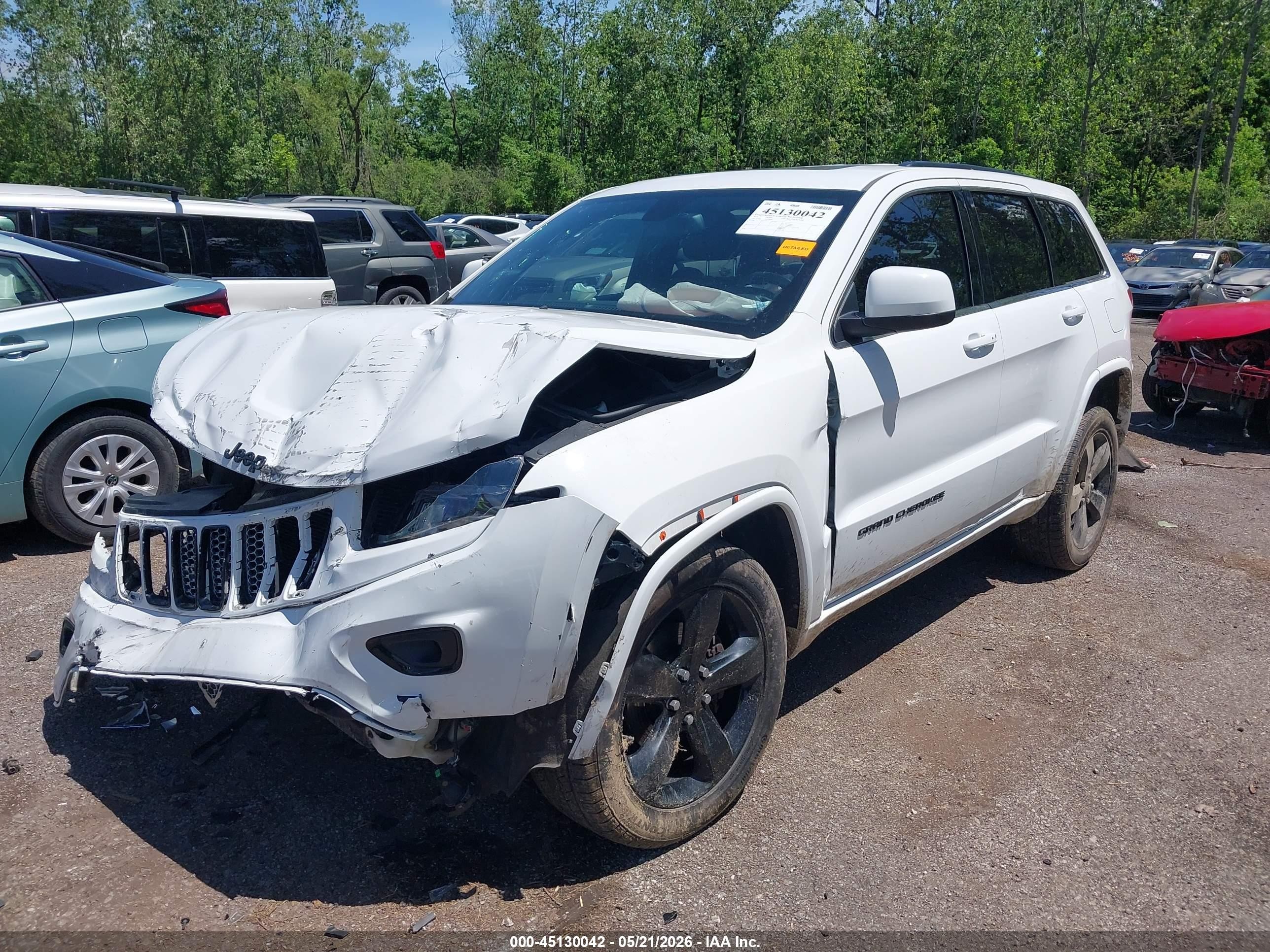 2015 Jeep Grand Cherokee Altitude White vin: 1C4RJFAG3FC699666