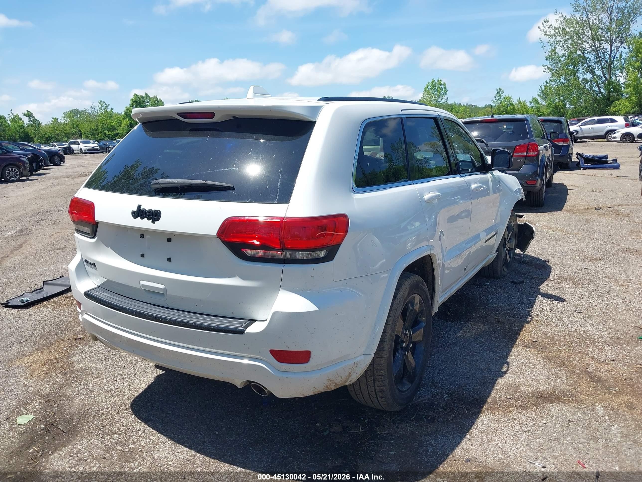 2015 Jeep Grand Cherokee Altitude White vin: 1C4RJFAG3FC699666