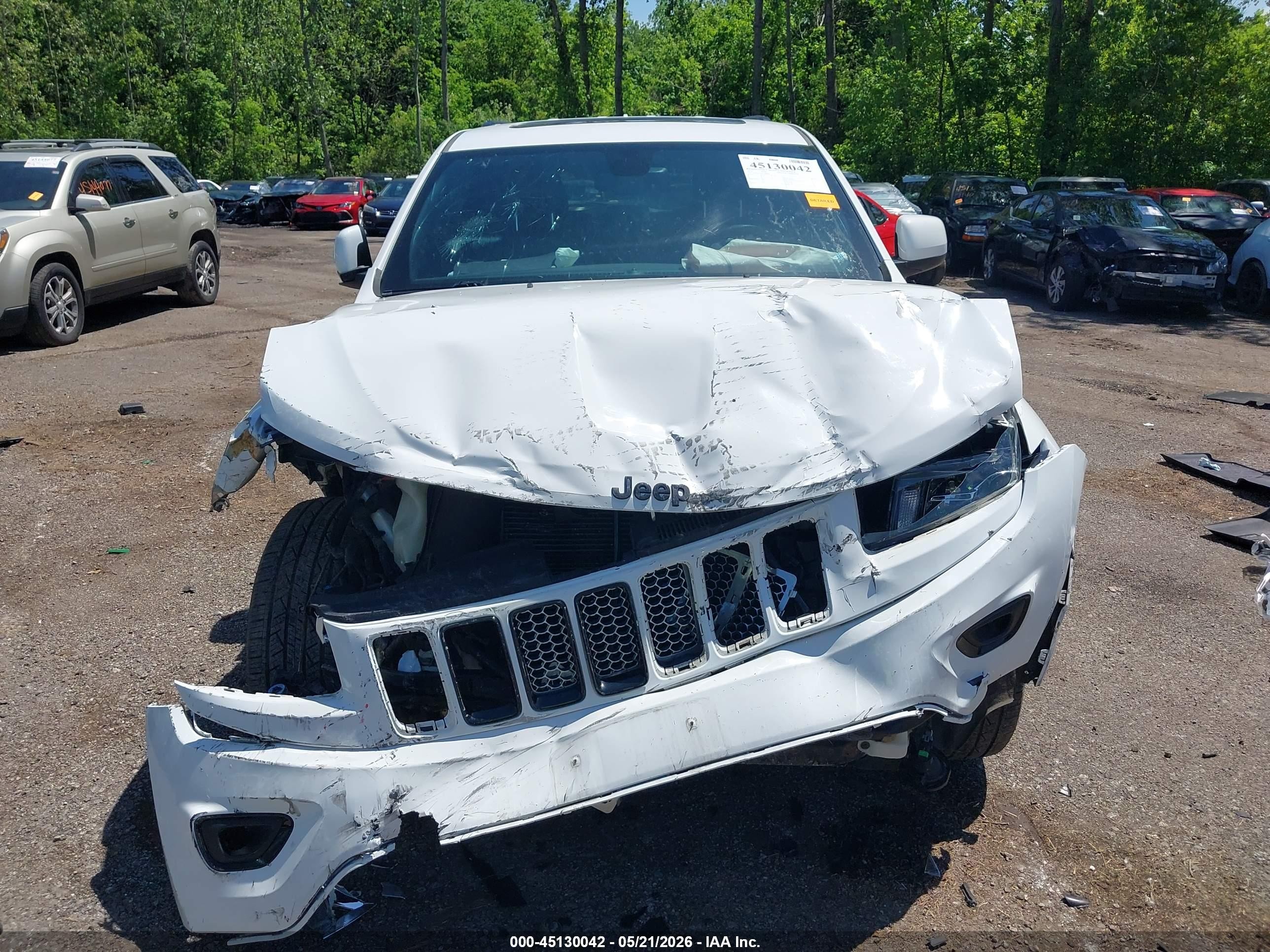 2015 Jeep Grand Cherokee Altitude White vin: 1C4RJFAG3FC699666