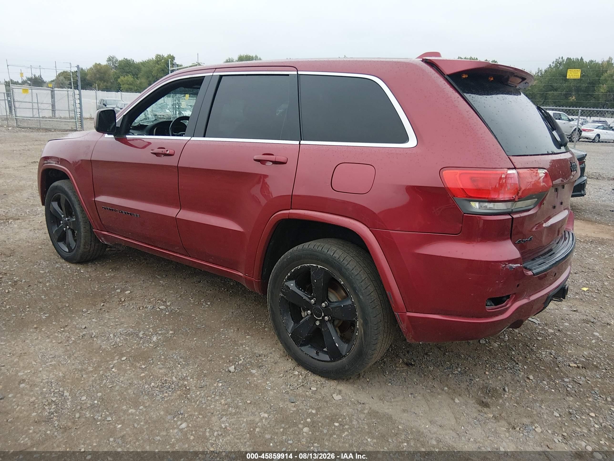 2015 Jeep Grand Cherokee Altitude Burgundy vin: 1C4RJFAG3FC705286