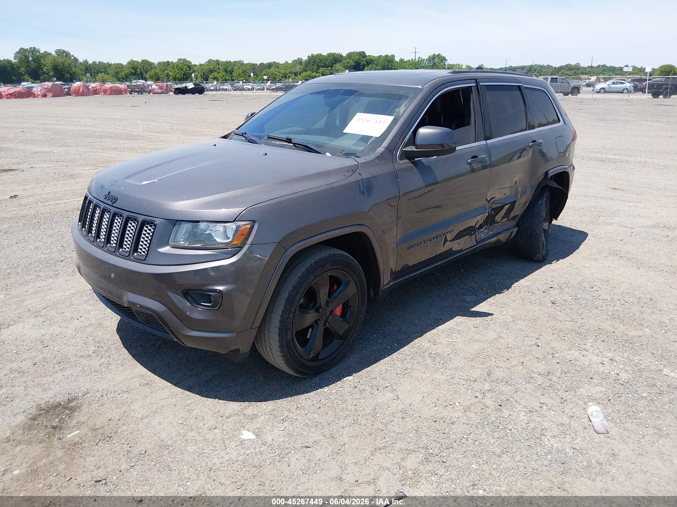 2015 Jeep Grand Cherokee Altitude Gray vin: 1C4RJFAG3FC747053