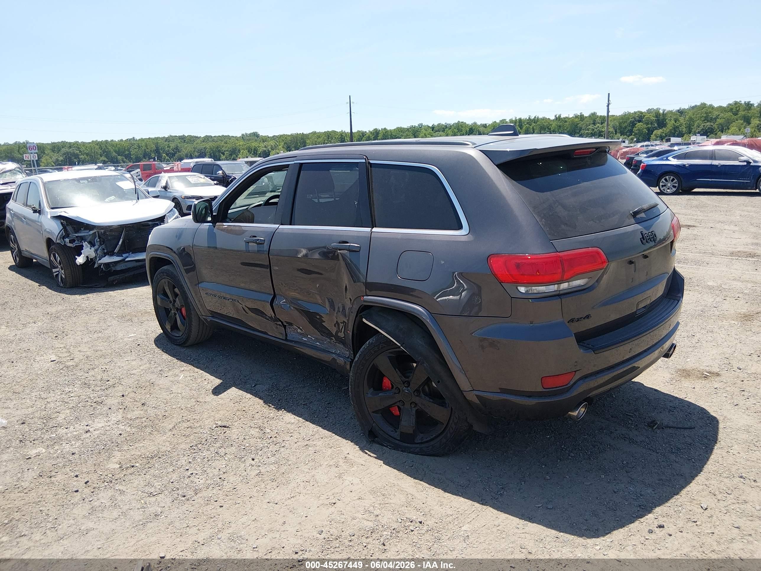 2015 Jeep Grand Cherokee Altitude Gray vin: 1C4RJFAG3FC747053