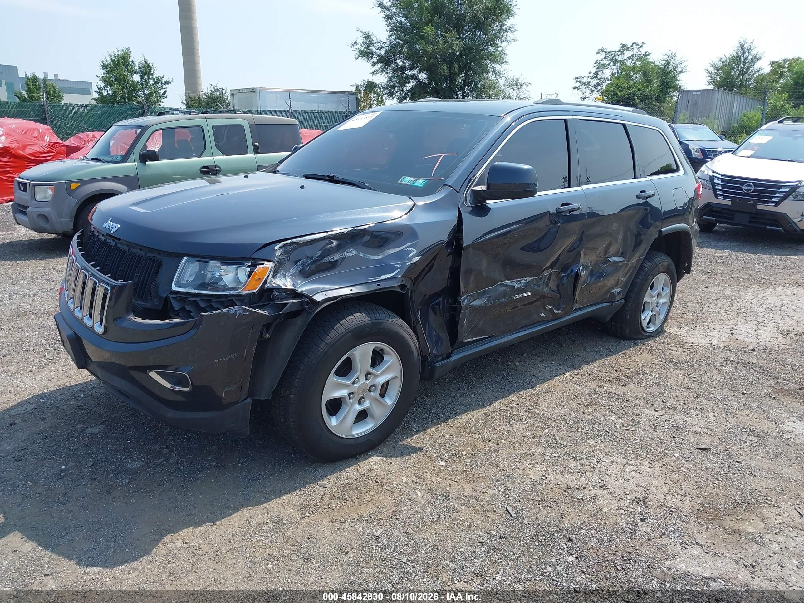 2015 Jeep Grand Cherokee Laredo Black vin: 1C4RJFAG3FC806411