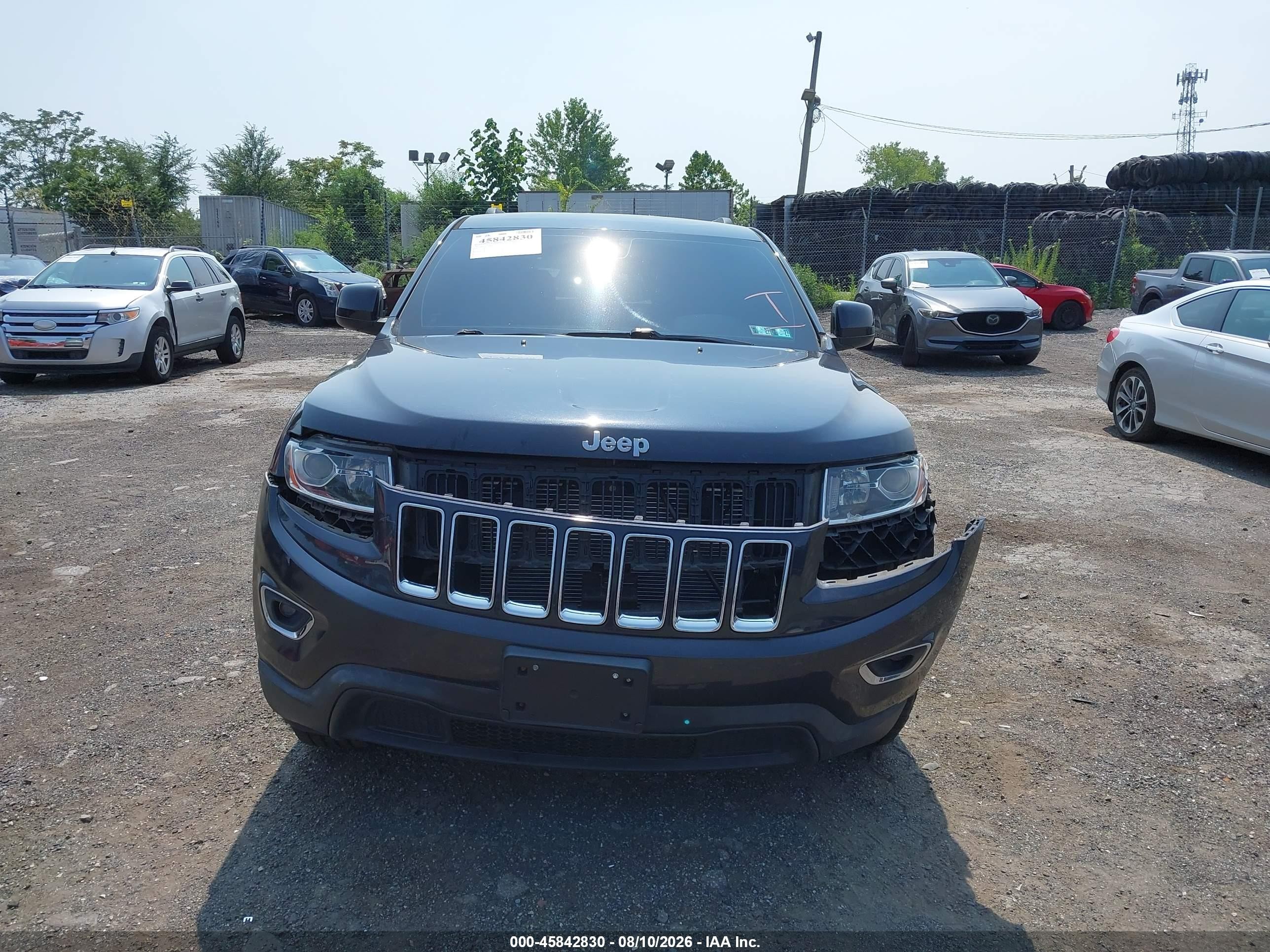 2015 Jeep Grand Cherokee Laredo Black vin: 1C4RJFAG3FC806411