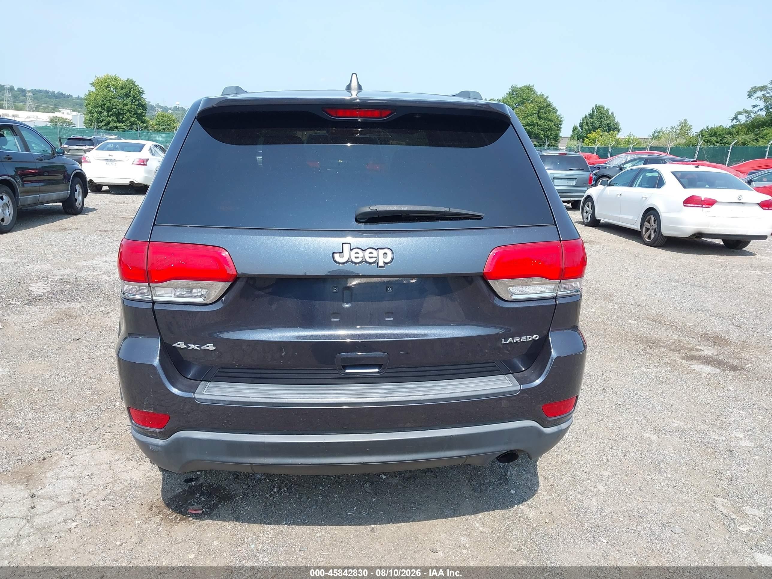 2015 Jeep Grand Cherokee Laredo Black vin: 1C4RJFAG3FC806411