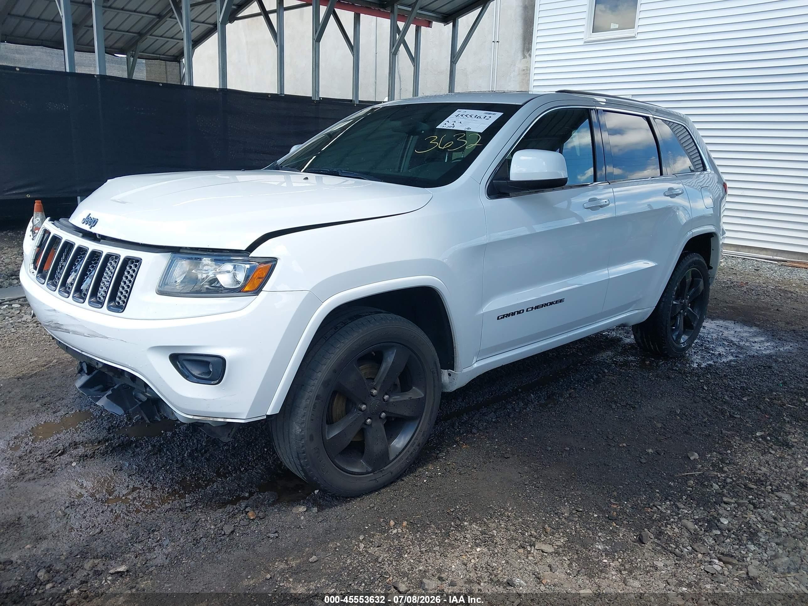2015 Jeep Grand Cherokee Altitude White vin: 1C4RJFAG3FC928301
